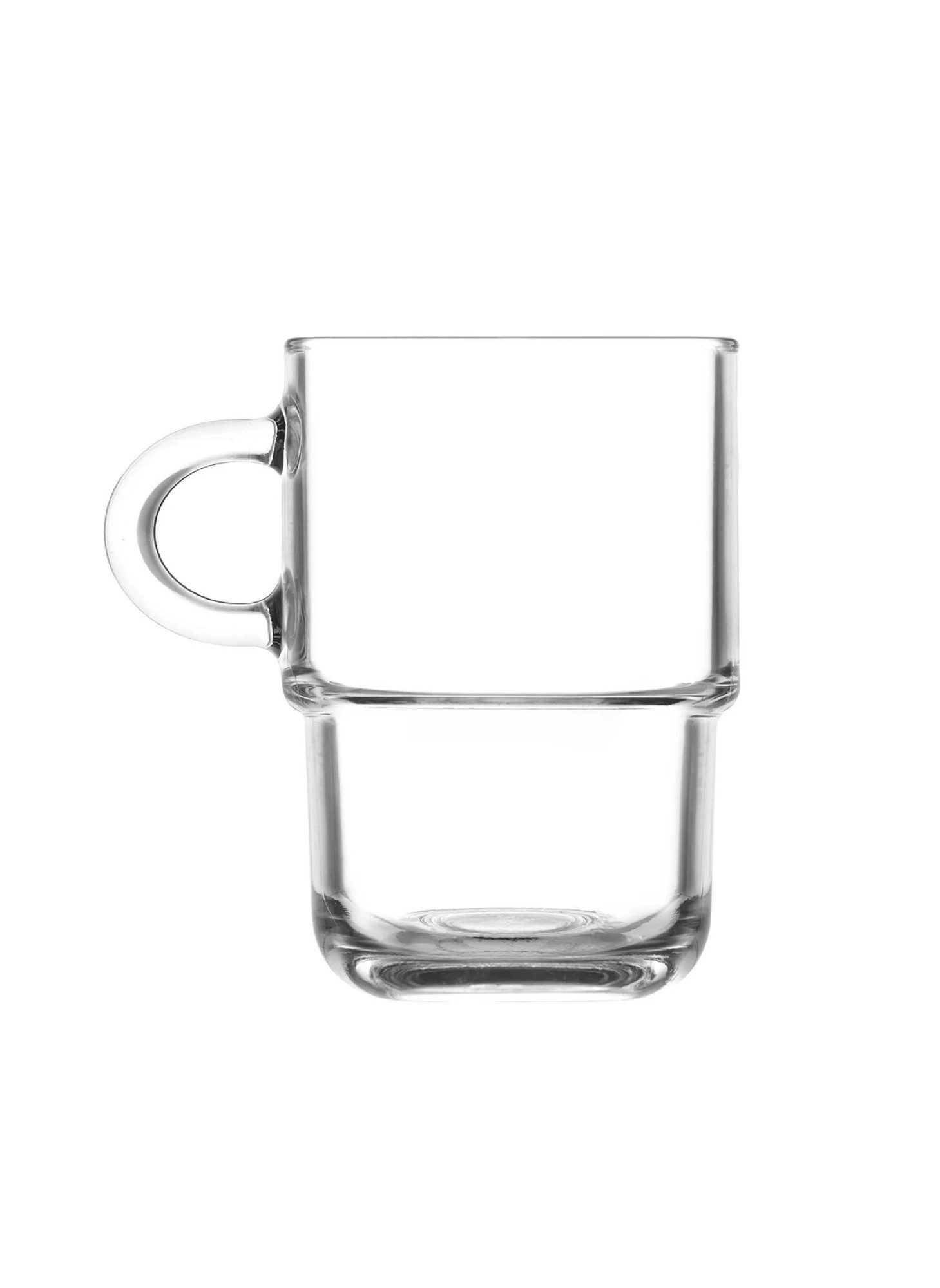Gläser-Set Odin mit Henkel – 6-teilig, 350 ml, Stapelbar - 8 x 11,5 cm