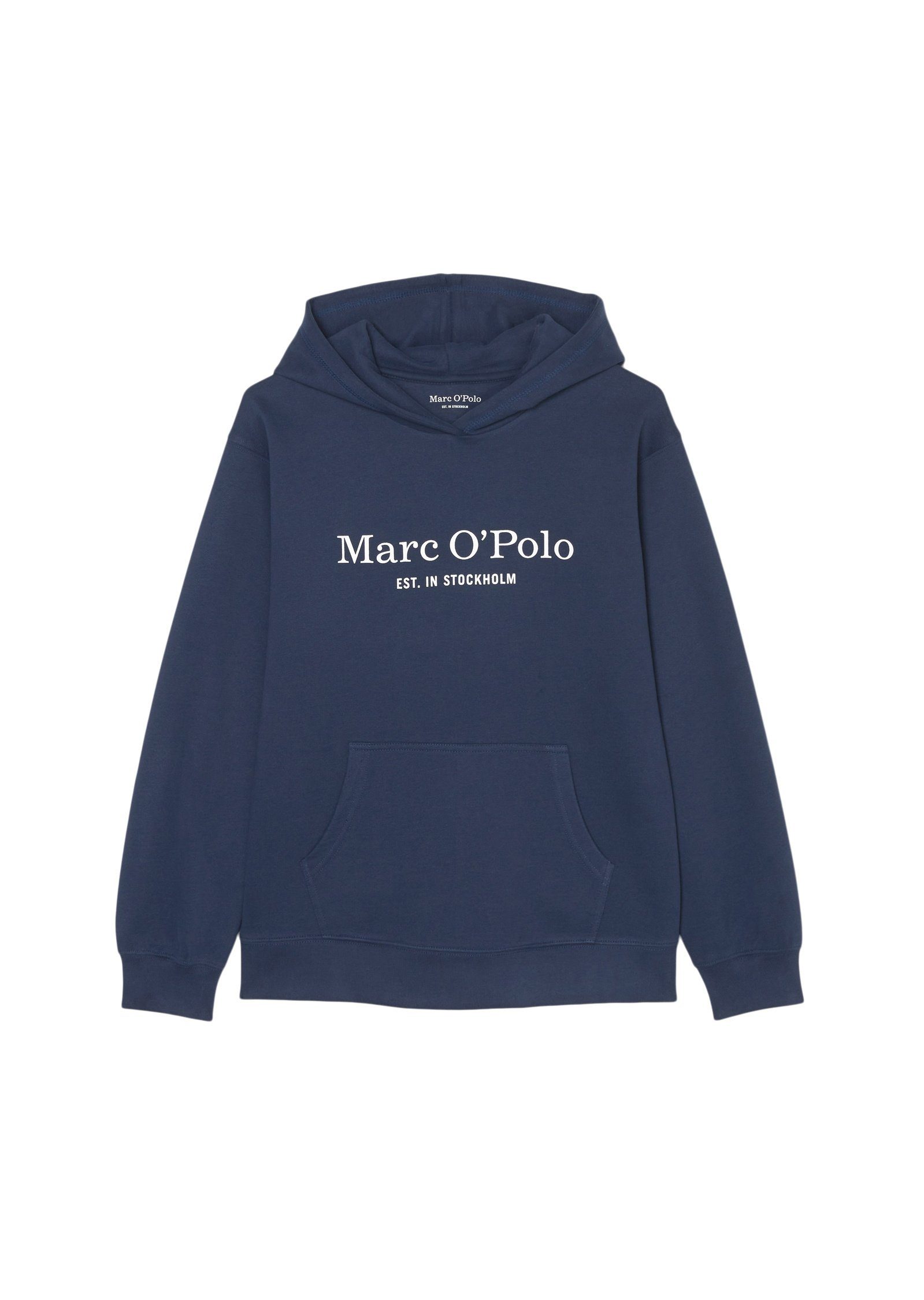 Marc O'Polo Bio-Baumwolle reiner aus Sweatshirt blau