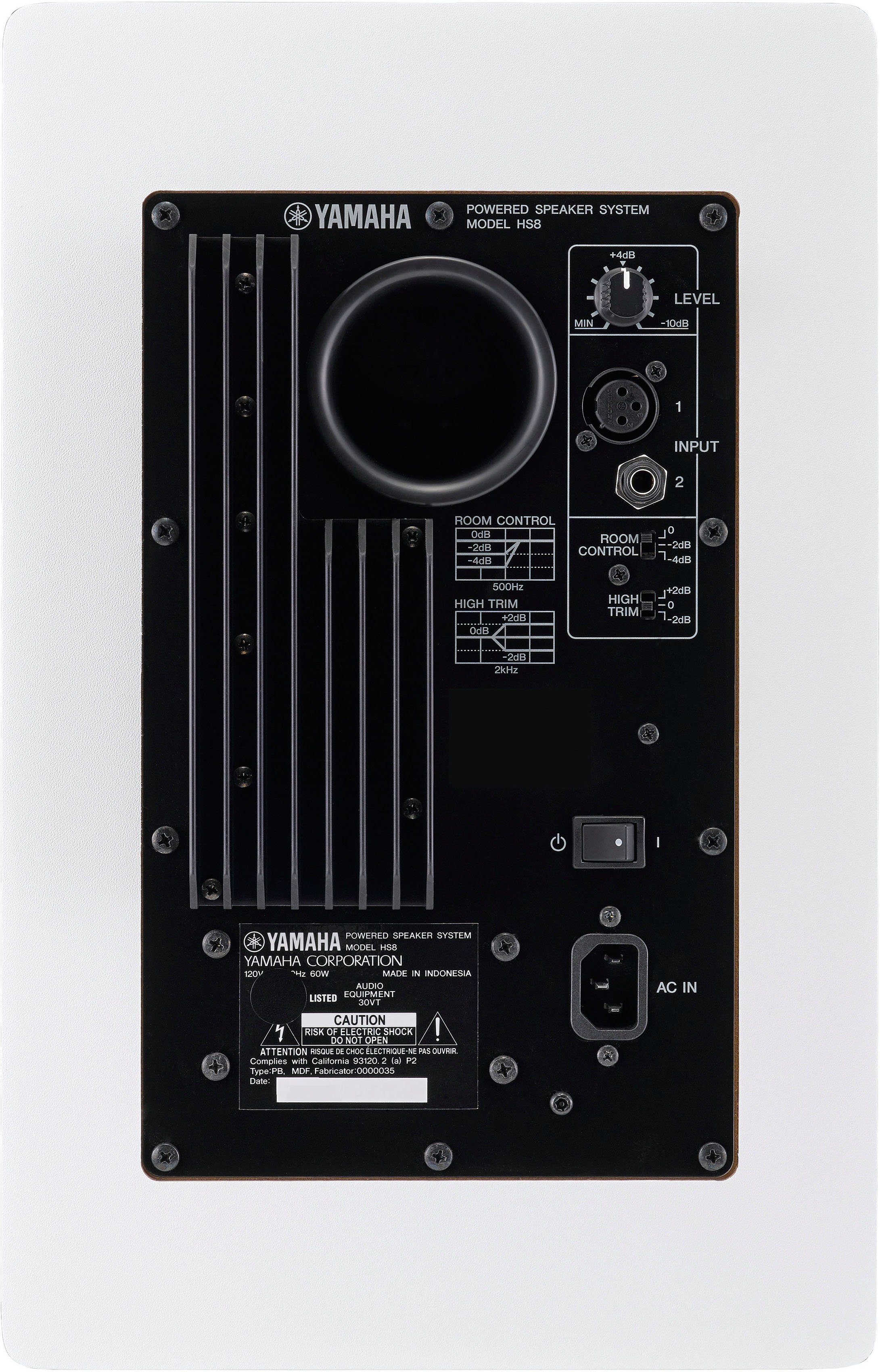 Yamaha Studio Monitor Box Wiedergabe) Klang HS8W (hochauflösender Lautsprecher und authentische