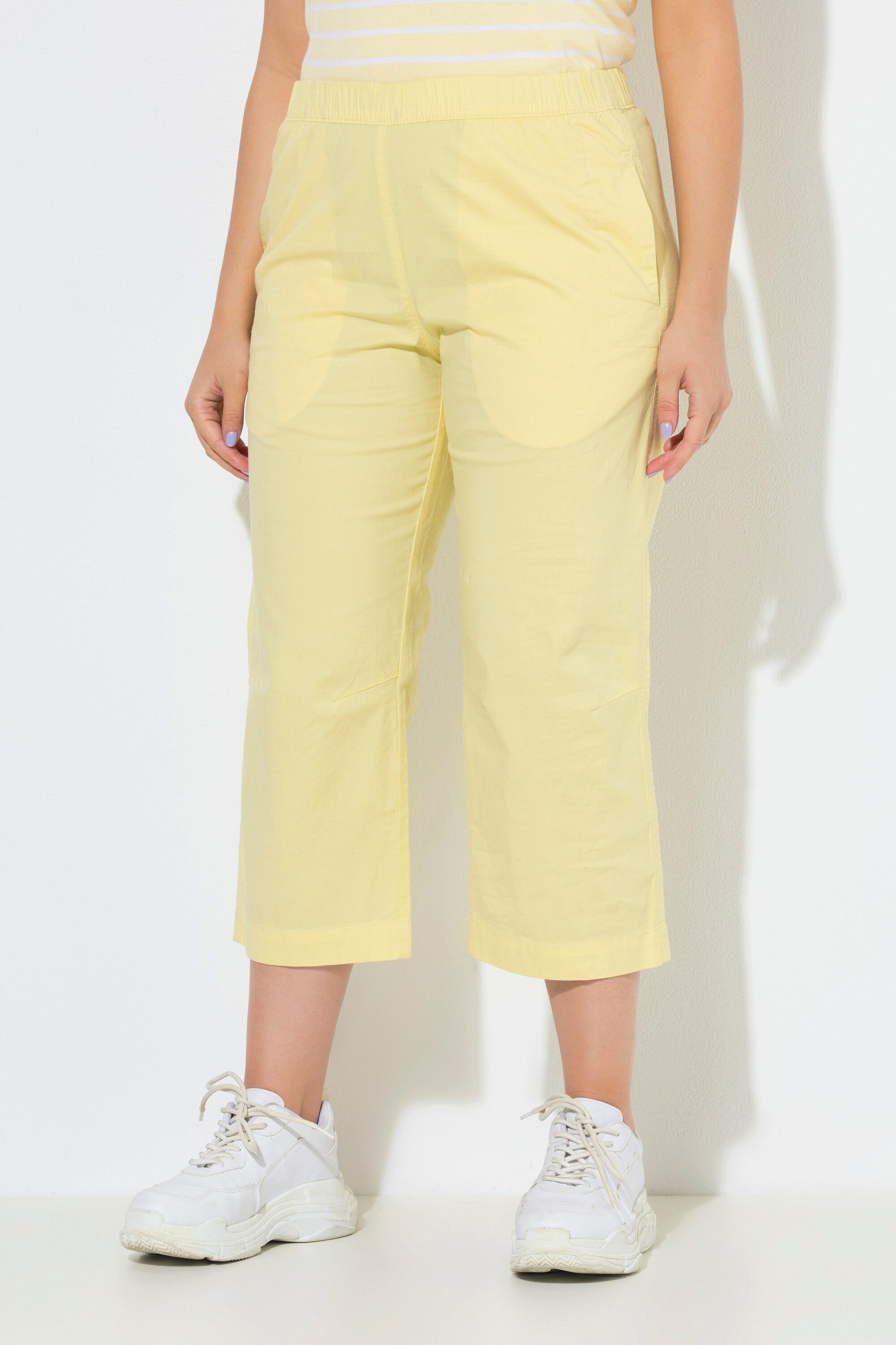 Ulla Popken 7/8-Hose 7/8-Hose Ruby geformtes Knie gerades Bein