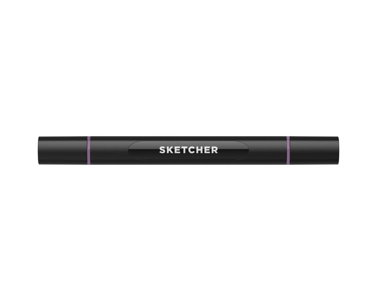 Thumbnail - MOLOTOW Filzstift Twinmarker Sketcher brush+chisel PL205 lavendel dunkel