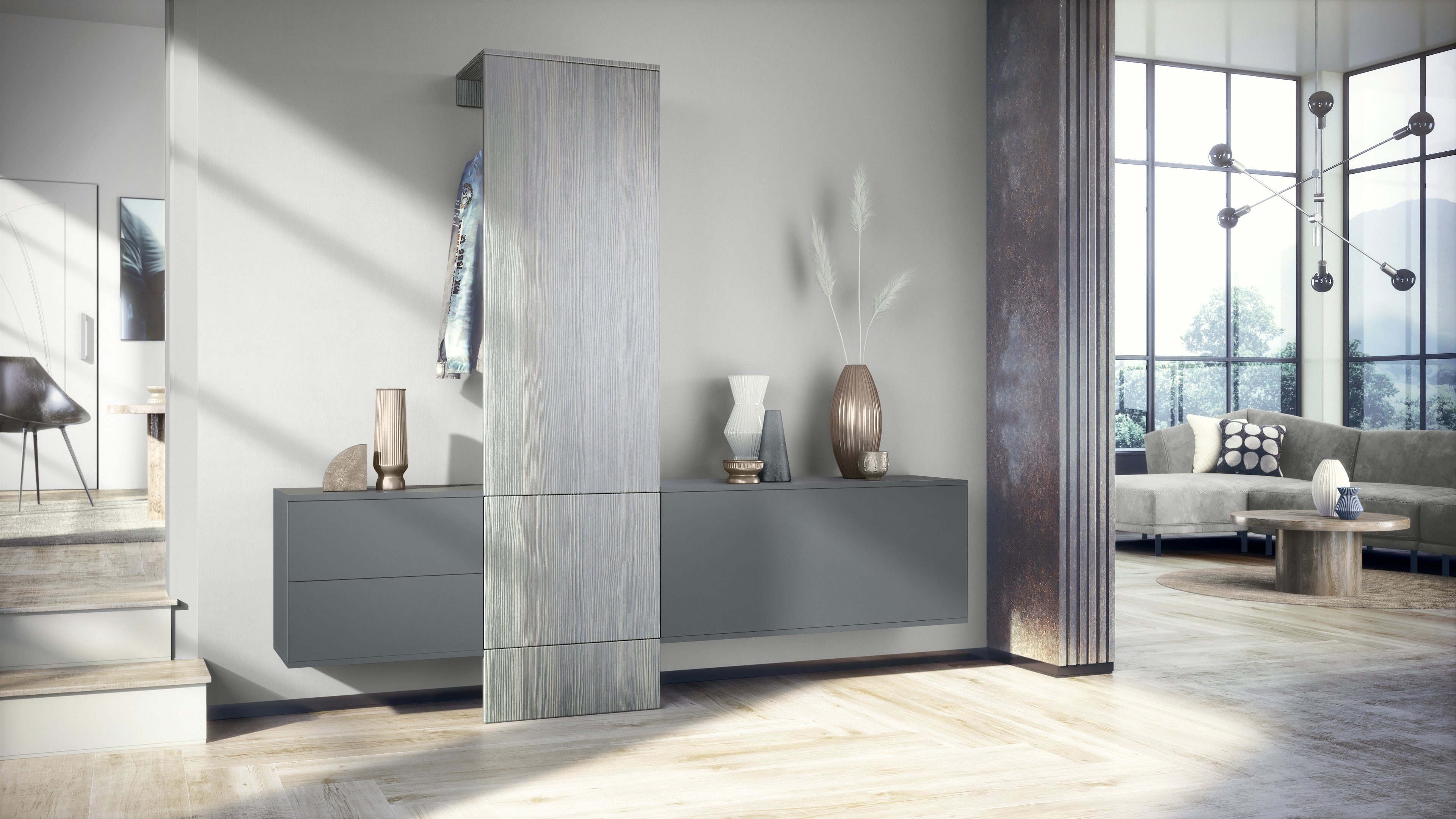 Vladon Garderoben-Set Carlton Set 1, (Wandgarderobe günstig online kaufen
