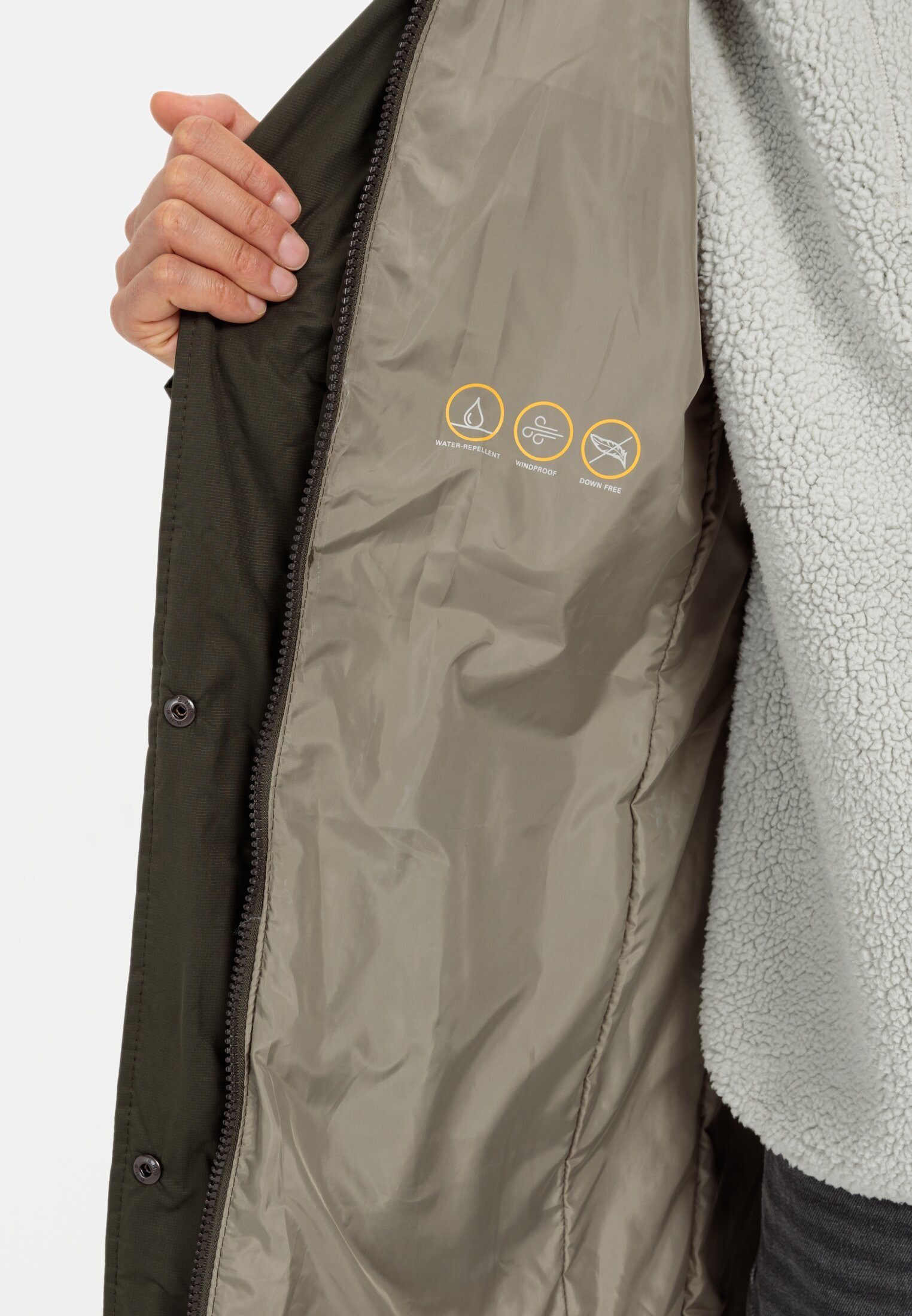camel active Winterjacke mit abnehmbarer Kapuze