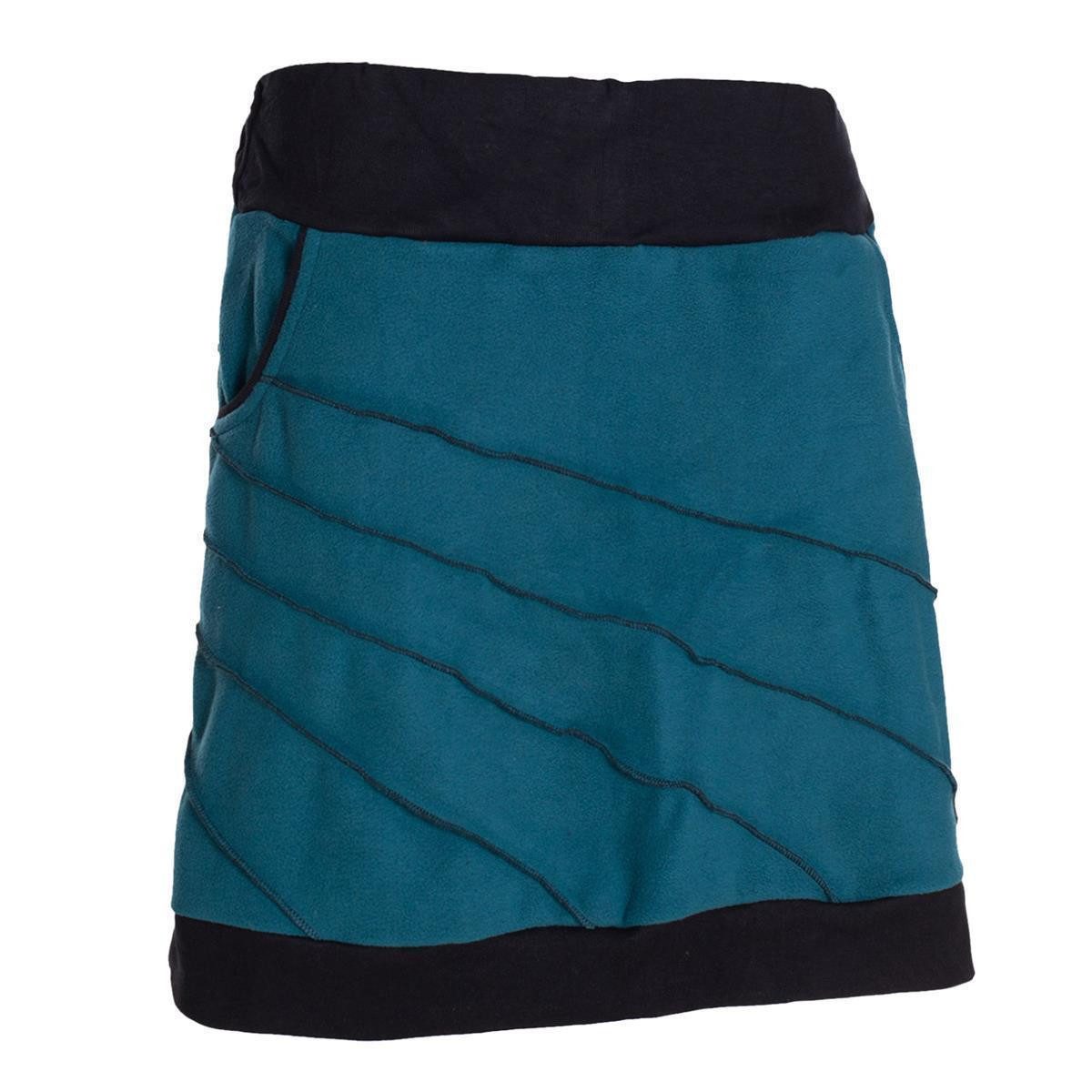 Vishes Minirock Thermorock warmer Damen Winterrock kurz Minirock aus ECO-Fleece Hippie, Goa, Retro Style
