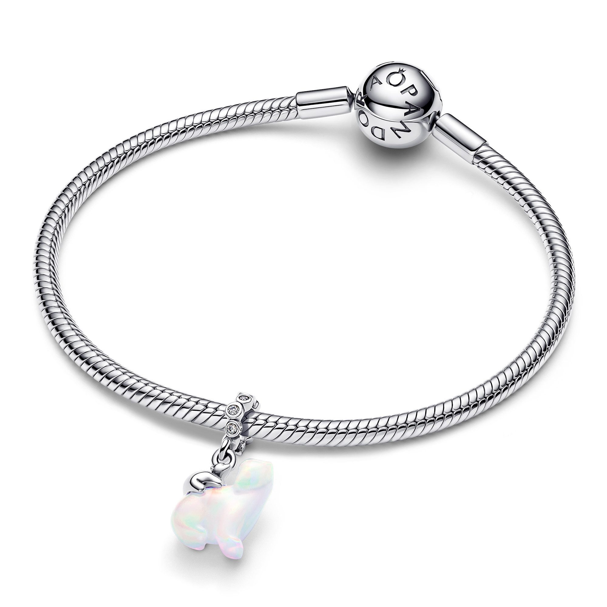 Pandora Kettenanhänger Silber Charm-Polarbär Mutter & Junges