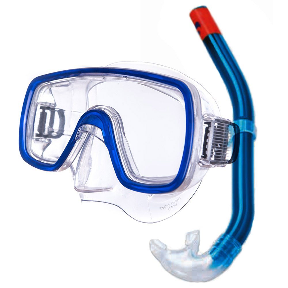 Salvas Schnorchel Set Kalua Tauchmaske + Schnorchel Taucher Maske, Schwimm Brille Erwachsene