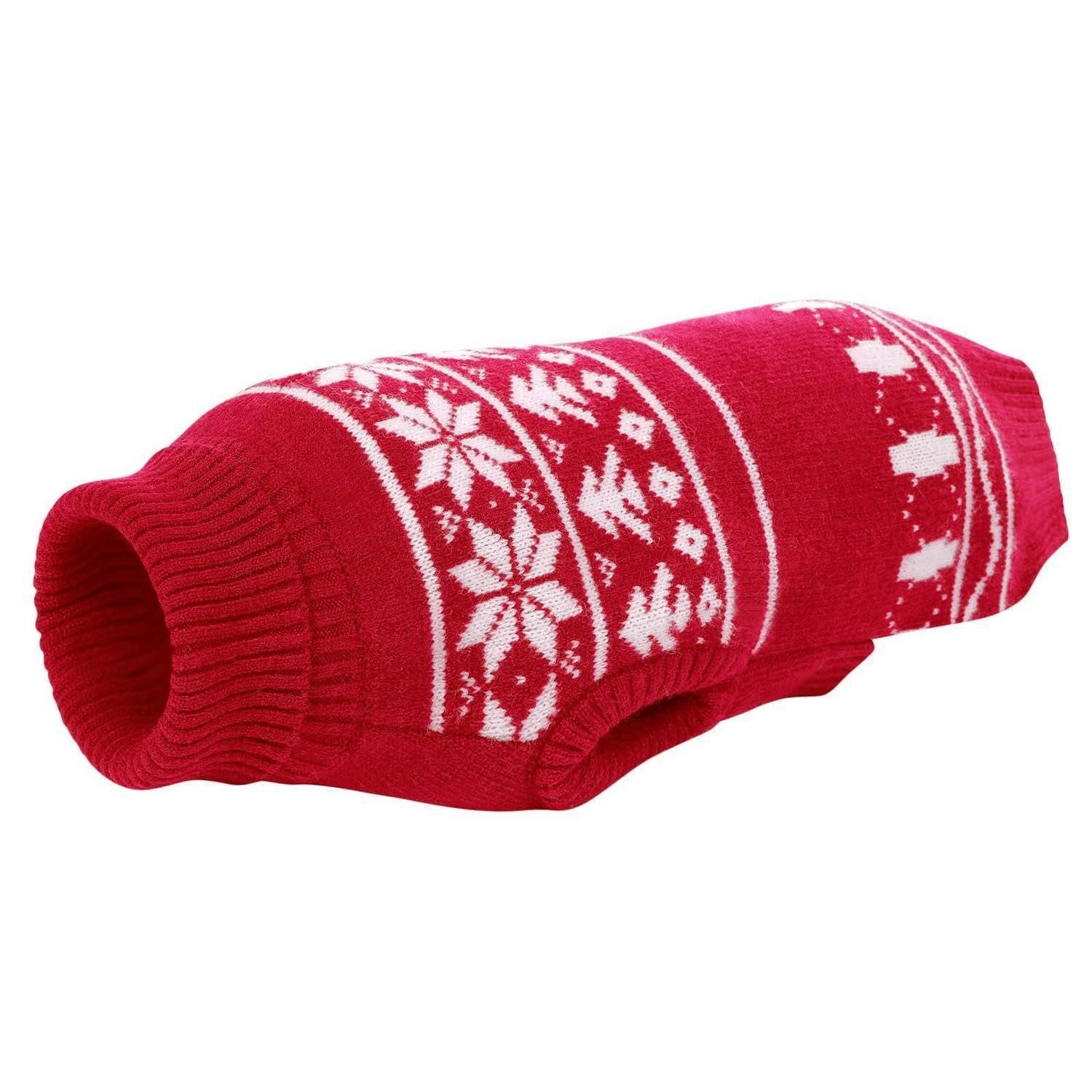 LuxusKollektion Hundepullover Hundepullover Weihnachten Rot XS
