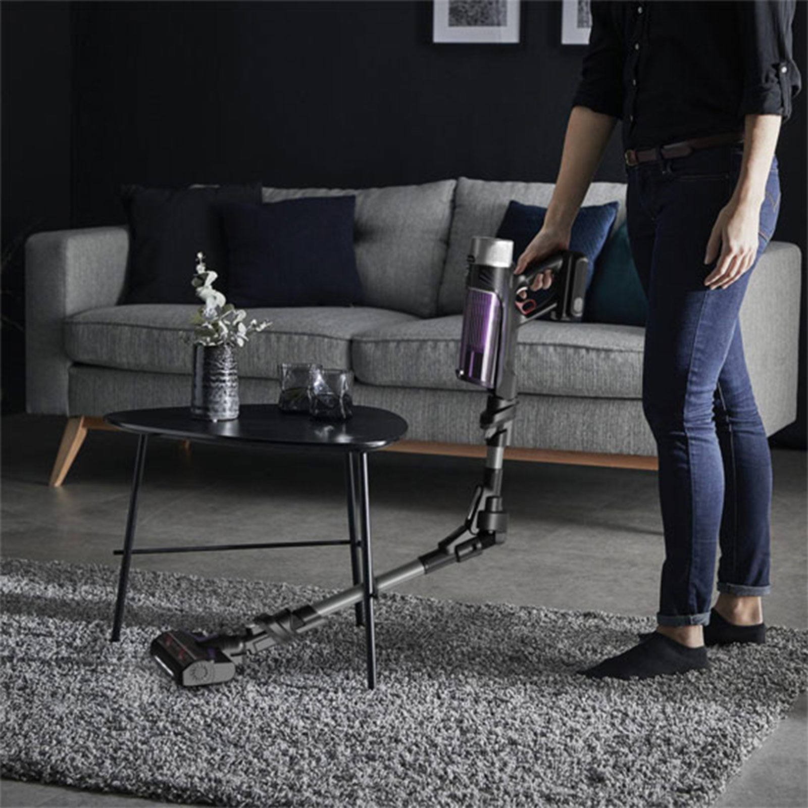 Rowenta Bodenstaubsauger RH2037 X-Force Flex, herausnehmbarer Akku, Flex-Gelenk, LED Düse
