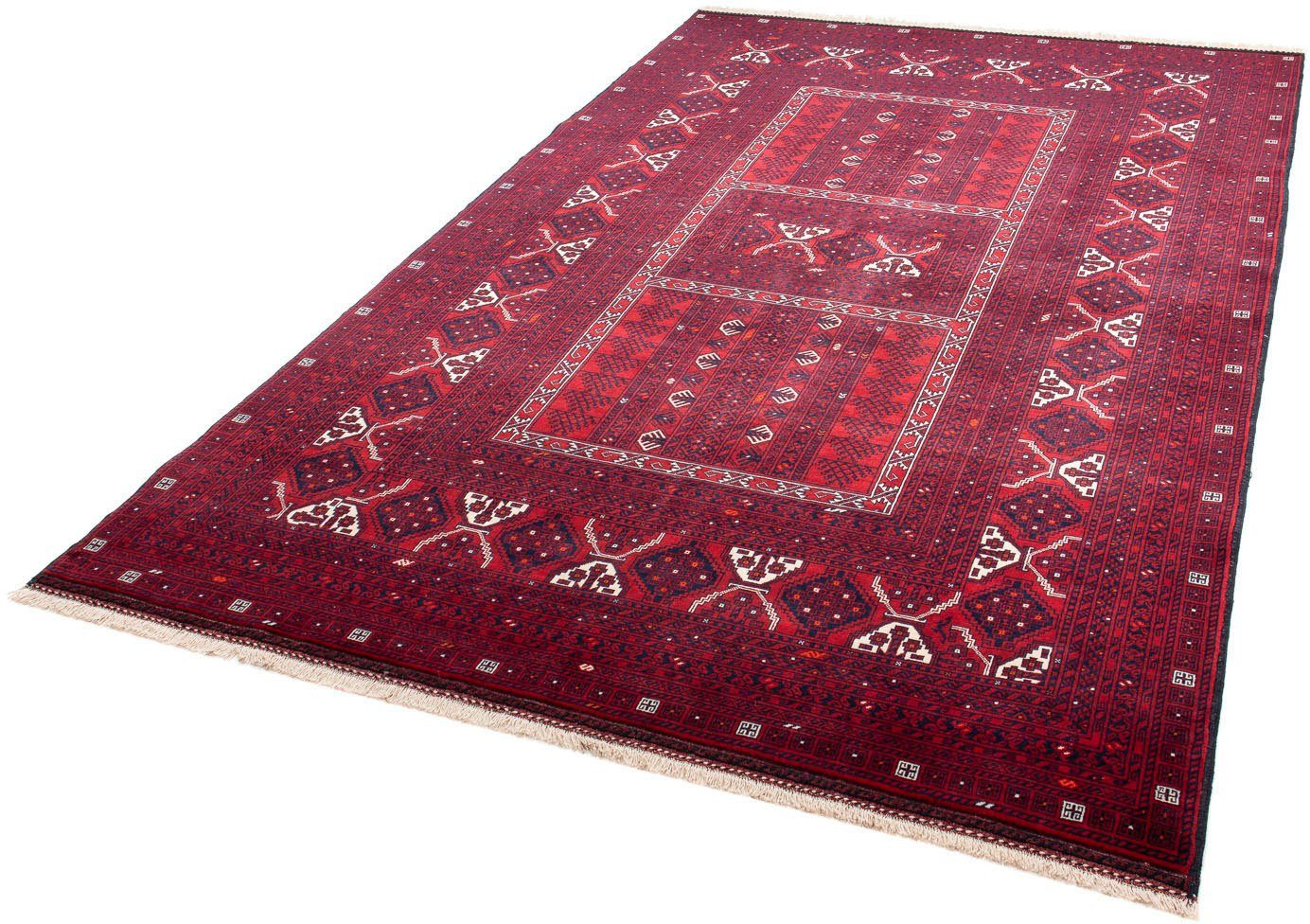 Orientteppich Turkaman - 249 x 160 cm - dunkelrot, morgenland, rechteckig, Höhe: 6 mm, Wohnzimmer, Handgeknüpft, Einzelstück mit Zertifikat