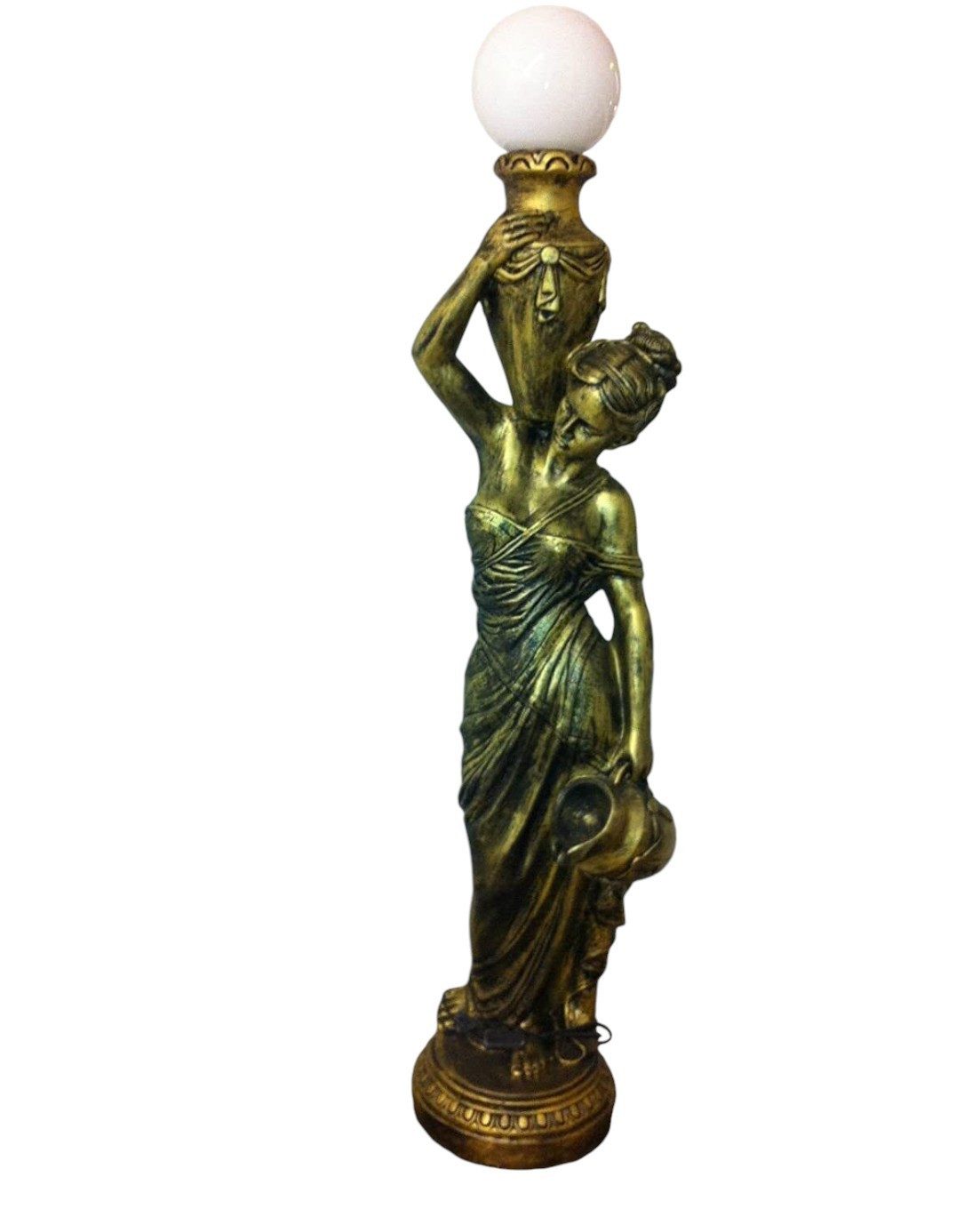 Schatzkiste1 Dekofigur Figurenlampe Stehlampe Griechische Antik 170.cm Hoch NEU, Frauenfigur