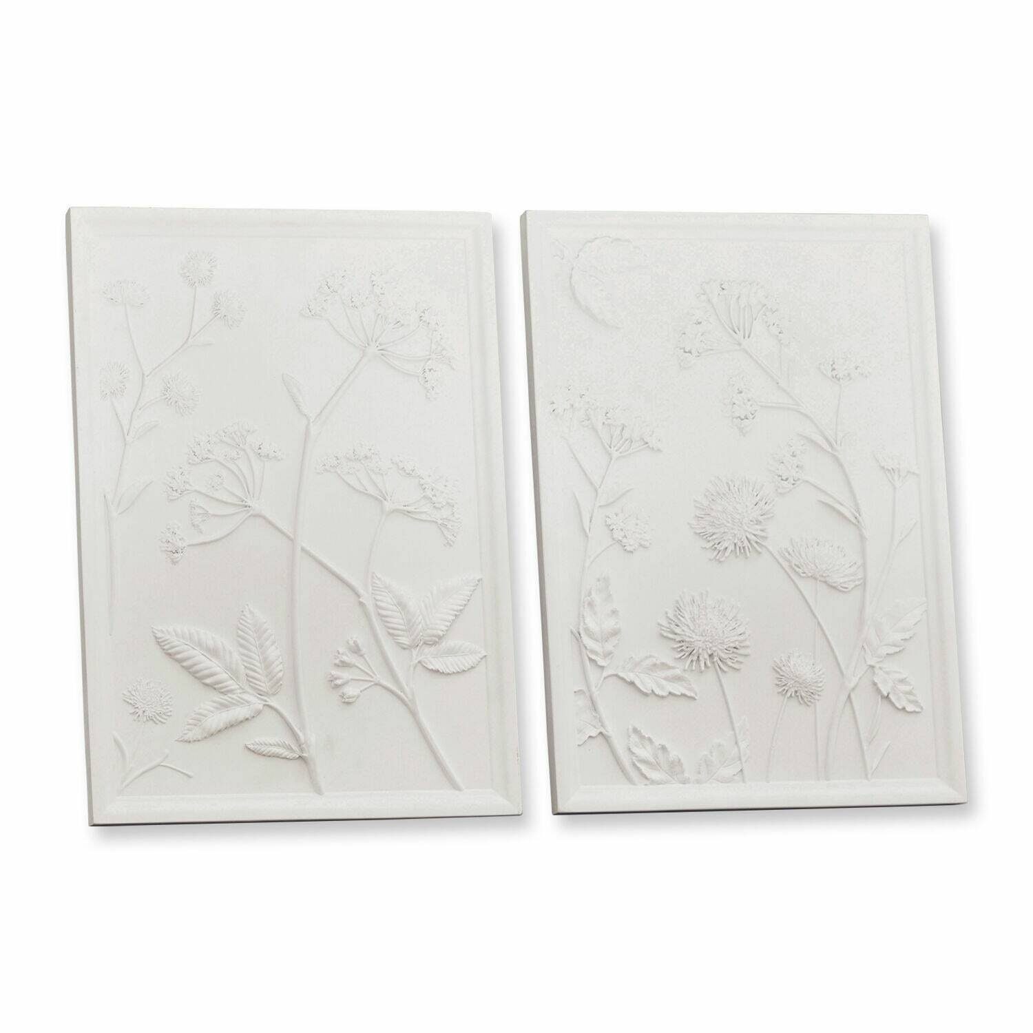 Mirabeau Wanddekoobjekt Bild 2er Set Carrefour weiß günstig online kaufen