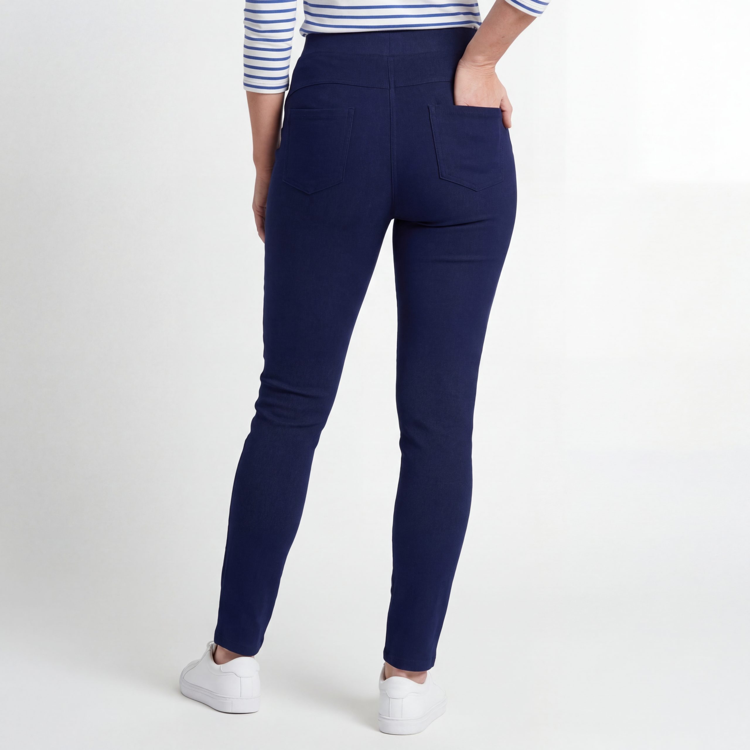 OriginalYou Schlupfhose Damen Stretch Hose Freizeithose Slim Fit Businesshose auch in großen Größen erhältlich – Bild 4 von 5