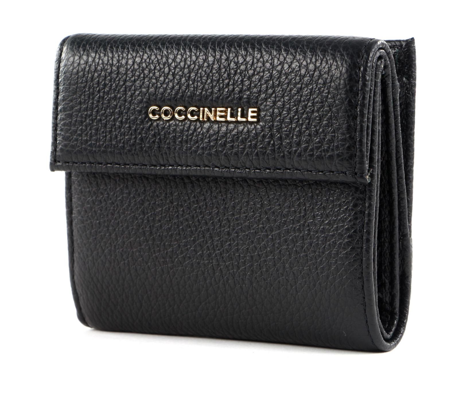 COCCINELLE Geldbörse Metallic Soft, aus echtem Rindsleder