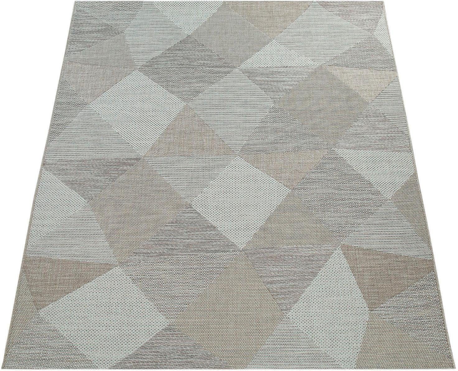 Design, Outdoor Home, Teppich Paco 743, und Flachgewebe, Kortrijk 4 geeignet rechteckig, In- Höhe: beige modernes Pastell-Farben, mm,