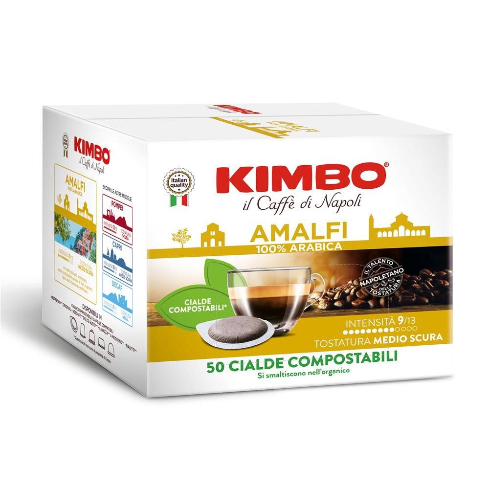 Kimbo Kaffee AMALFI 44mm ESE Pads 50 Stk Kaffeepads, 1 x 50 St., mild, duftend, harmonisch