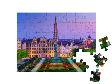 puzzleYOU Puzzle Blick vom Mont des Arts in Brügge, Belgien, 48 Puzzleteile, puzzleYOU-Kollektionen Belgien