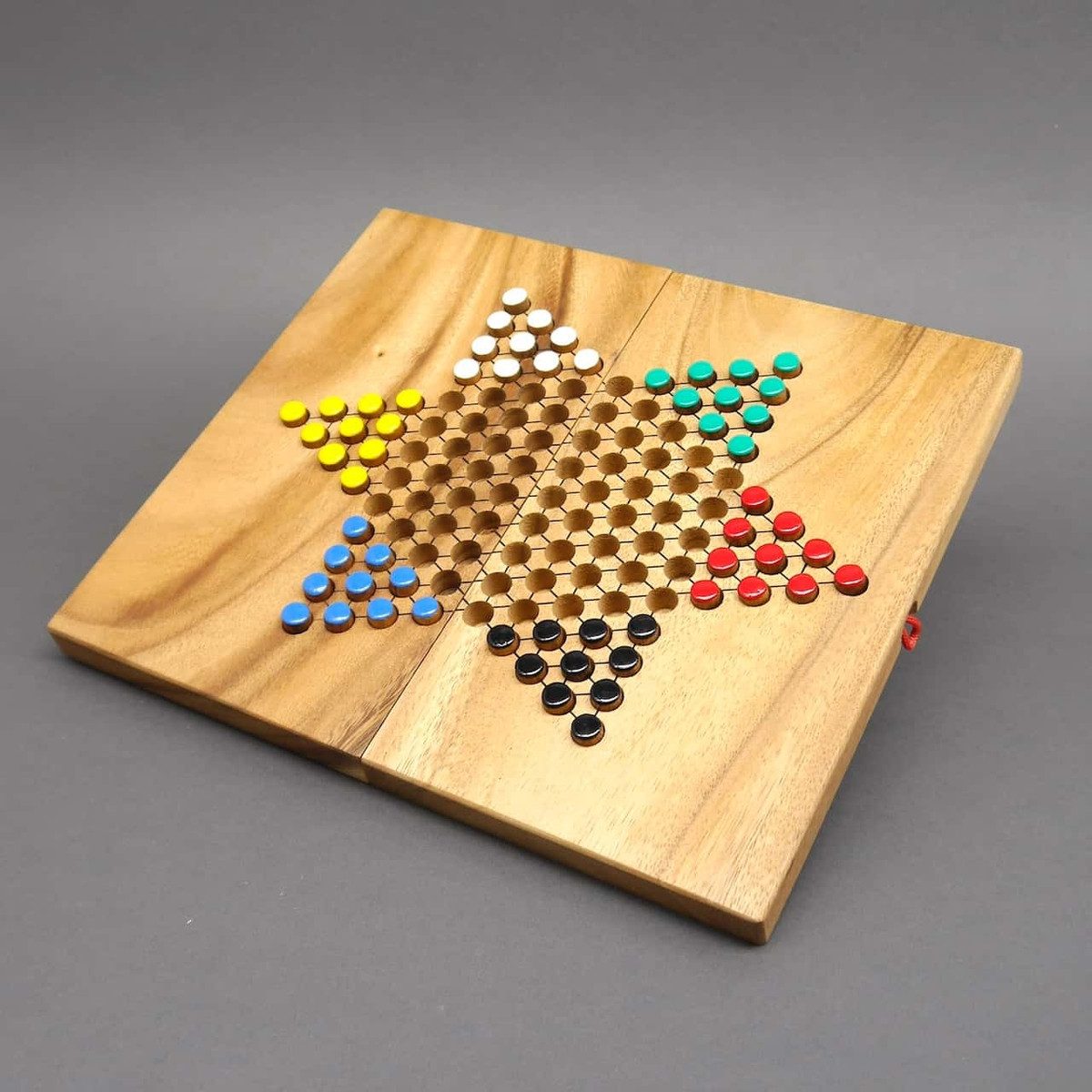 ROMBOL Denkspiele Spiel HALMA - ein absoluter Brettspiele-Klassiker, Brettspiel, Holzspiel