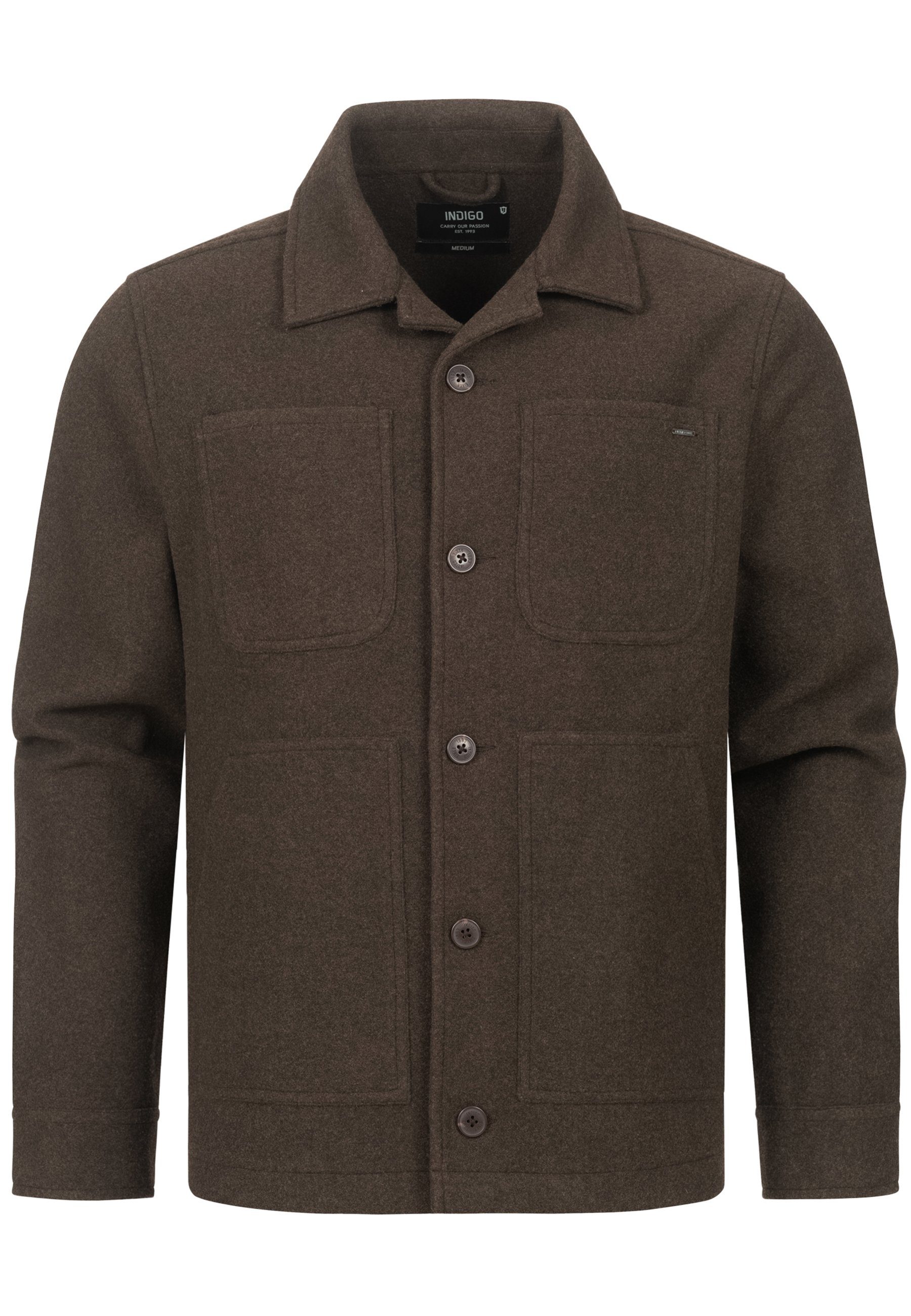 Indicode Sommerjacke INMacking Overshirt-Jacke mit Hemdkragen günstig online kaufen