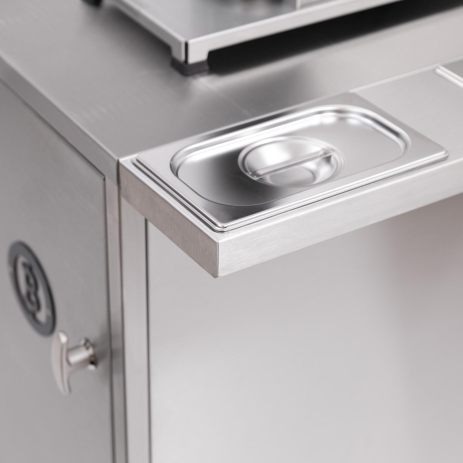 Beefer Holzkohlegrill Beefer Deckel für GN Gastroschale 1/4