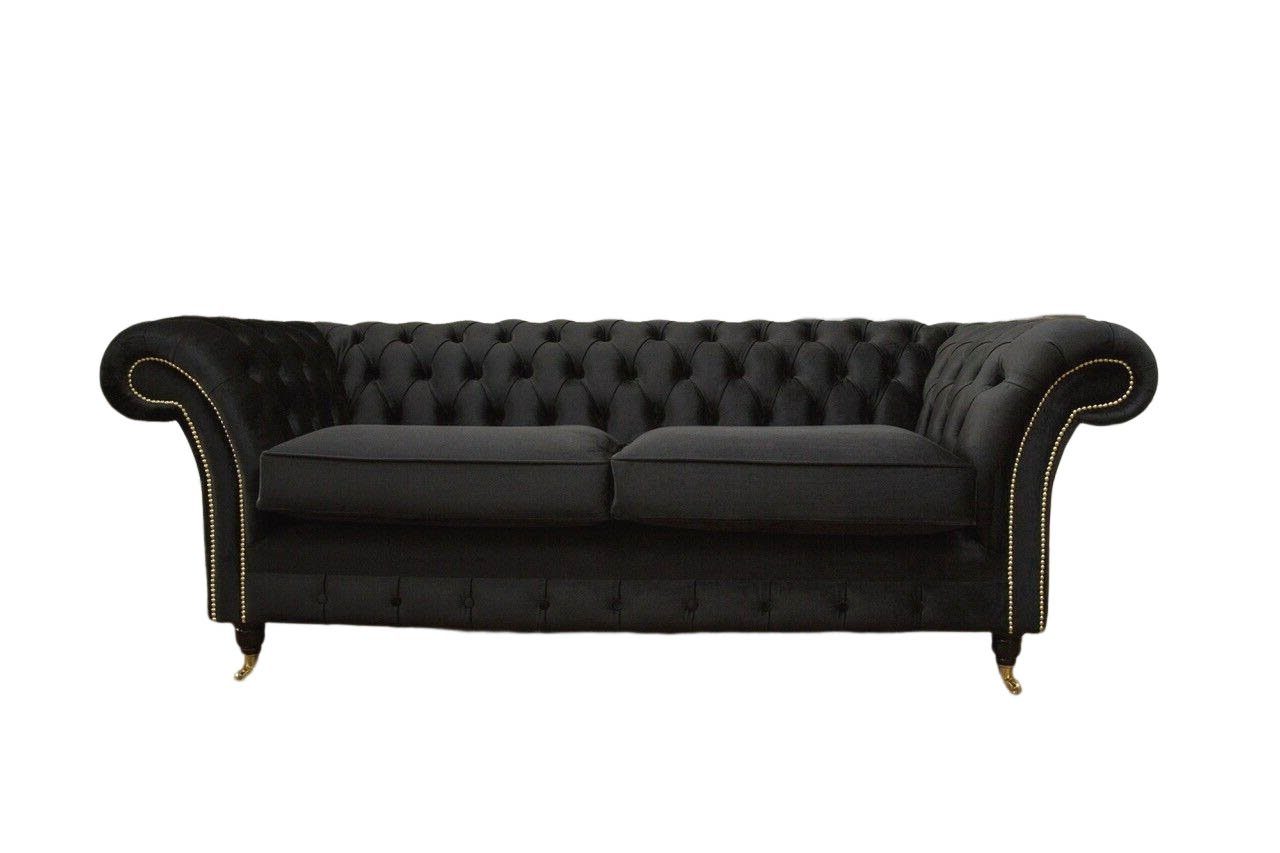 JVmoebel Sofa, Chesterfield Sofa 3 Sitzer Couch Polster Luxus Textil Couchen Sofas