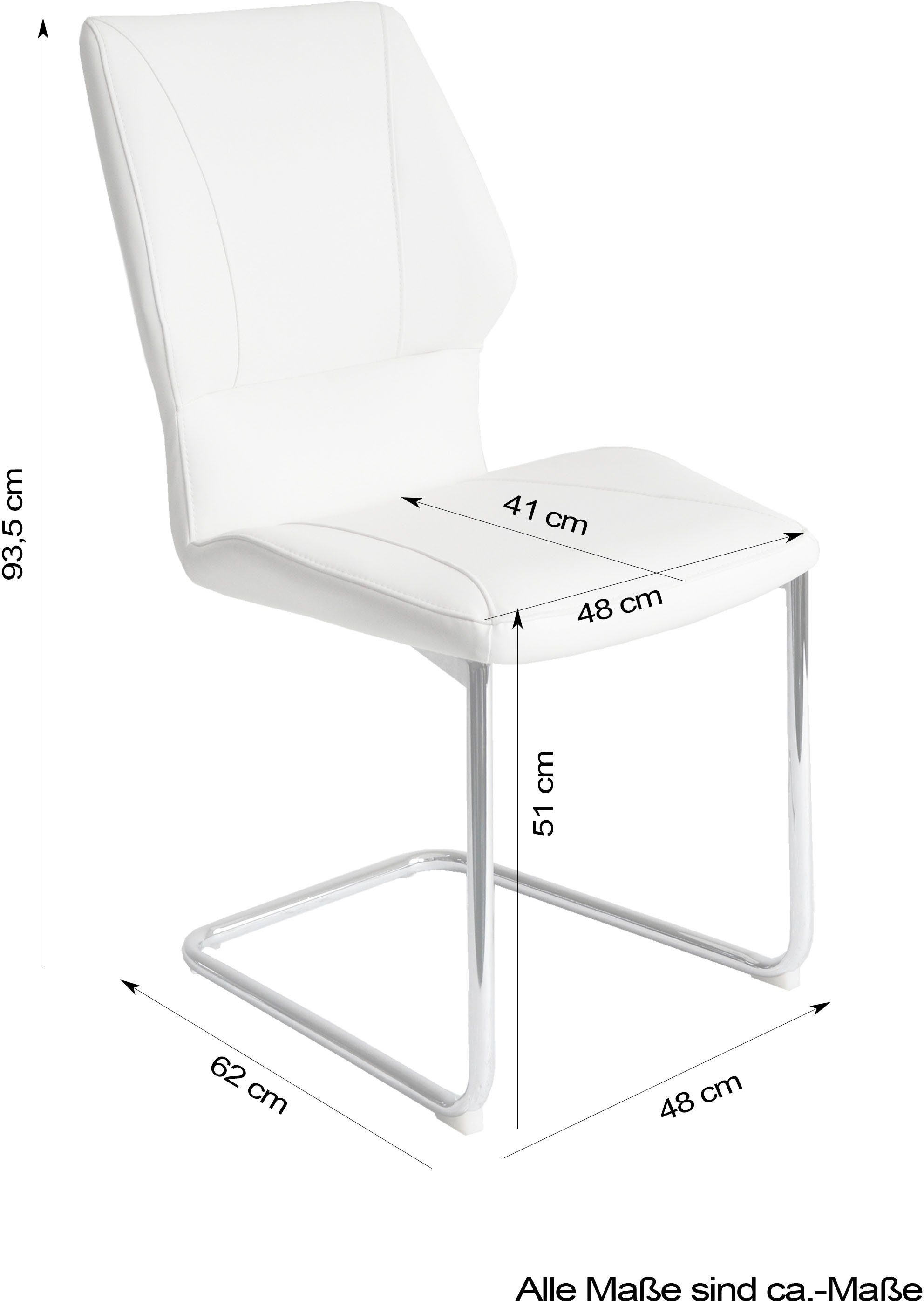 byLIVING Esszimmerstuhl Arabella (Set, erhältlich in St), Bezug Kunstleder, Farben verschiedene 2