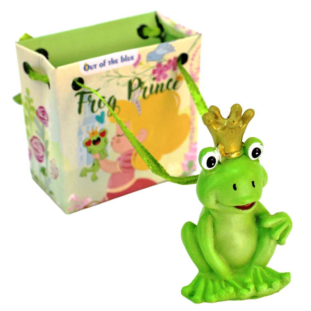 Out of the Blue Dekofigur 24 Stück Froschprinz Figur Polyresin in Papiertüte - ca. 6 cm (24 St)