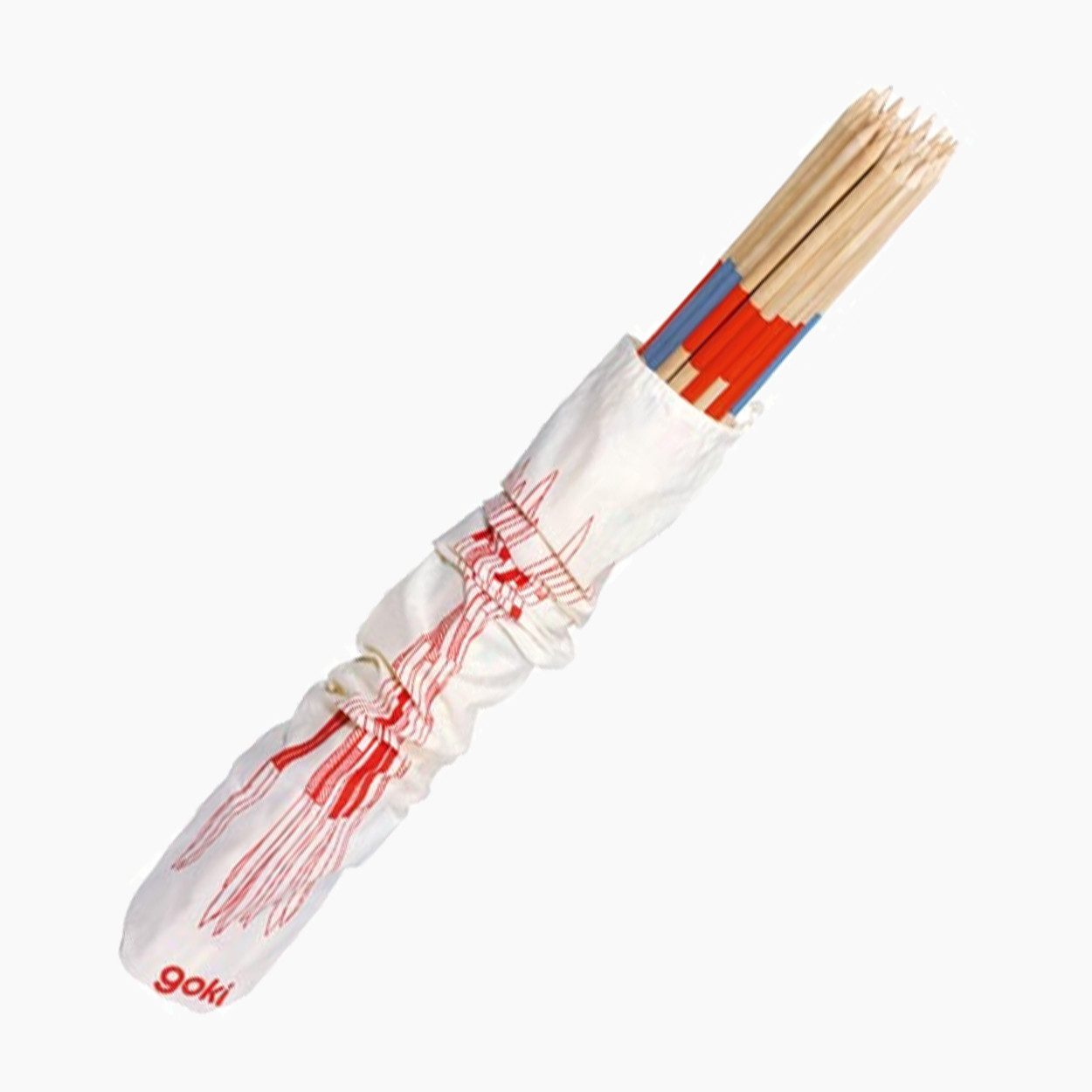 goki Spielesammlung Mikadospiel im Baumwollbeutel, kinderspiel, hochwertiger Ausführung in 46 cm Länge