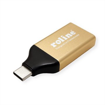 ROLINE GOLD Adapter USB Typ C - HDMI, ST/BU Audio- & Video-Adapter USB Typ C (USB-C) Männlich (Stecker) zu HDMI Typ A Weiblich (Buchse)