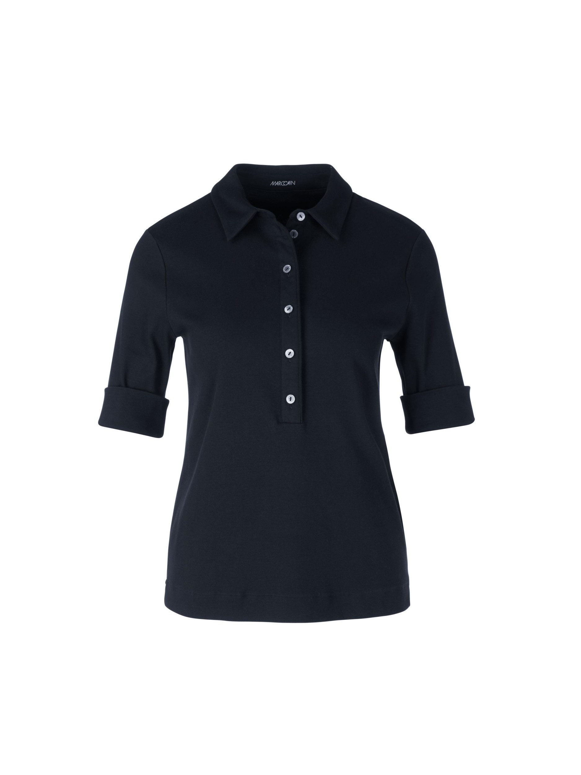 Marc Cain Poloshirt Poloshirt aus Baumwolle