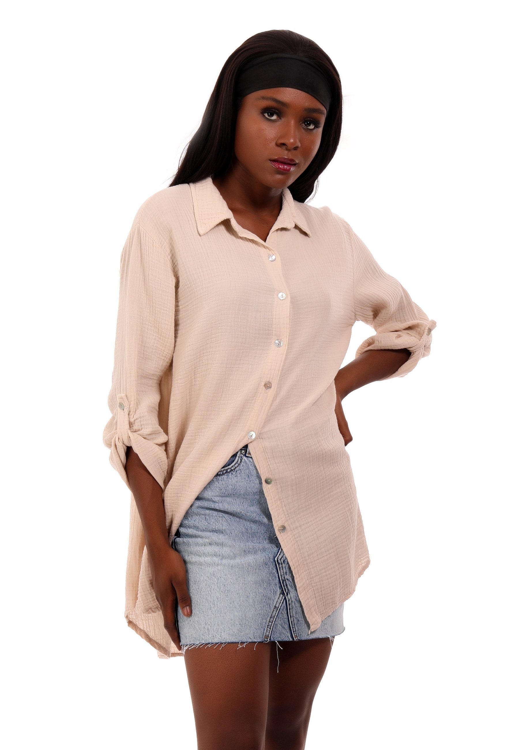 YC Fashion & Style Hemdbluse Oversized günstig online kaufen