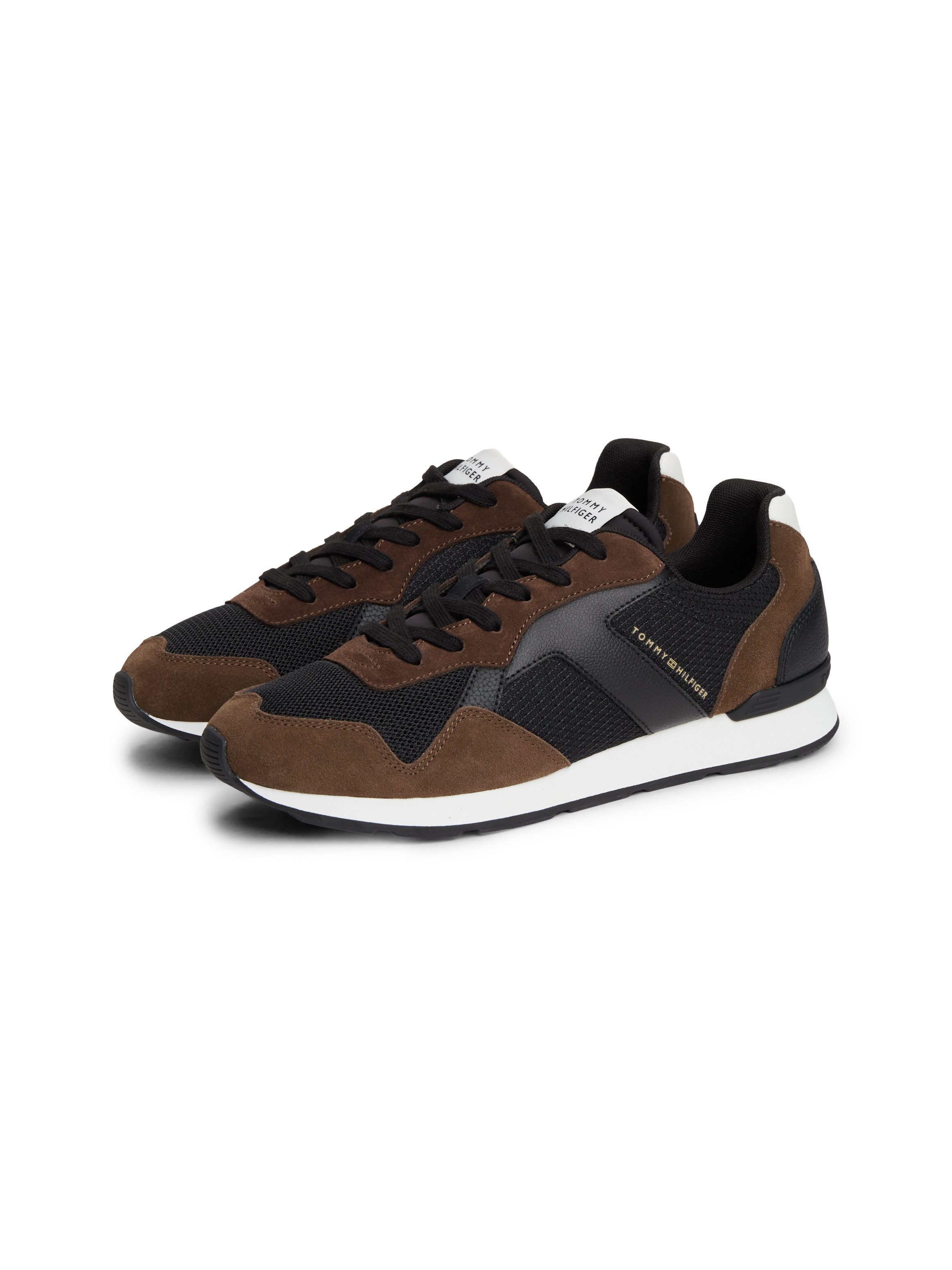 Tommy Hilfiger T HILFIGER CORE MIX RUNNER Sneaker Schnürschuh, Halbschuh, Freizeitschuh mit Kontrastbesätzen