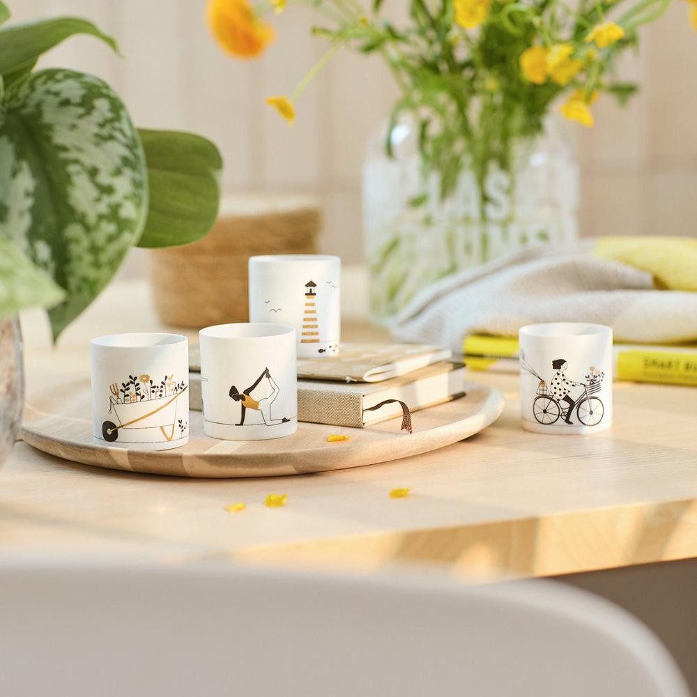 Räder Kerzenhalter Design Teelichthalter Hobby Radfahren