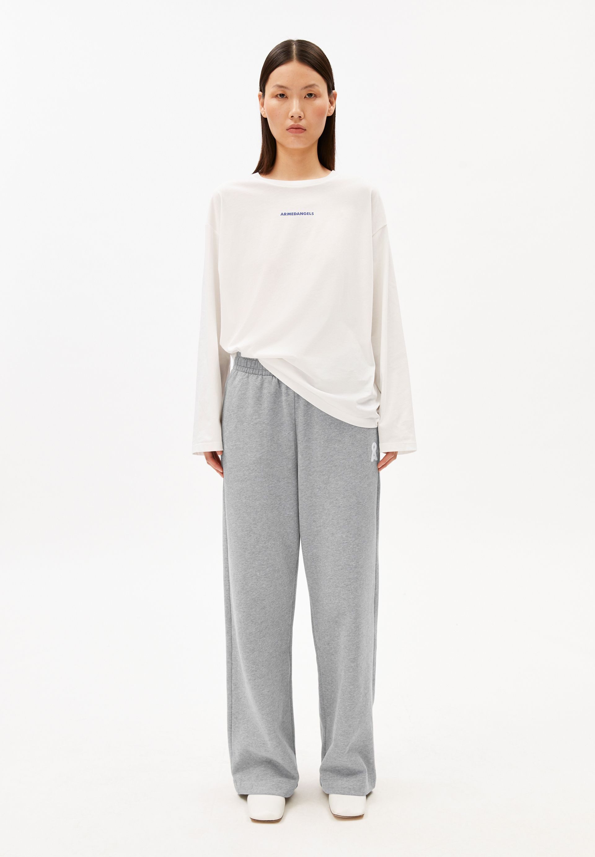 Armedangels Longsleeve FIETAA SMILE Longsleeve aus Bio-Baumwolle Oversized Fit