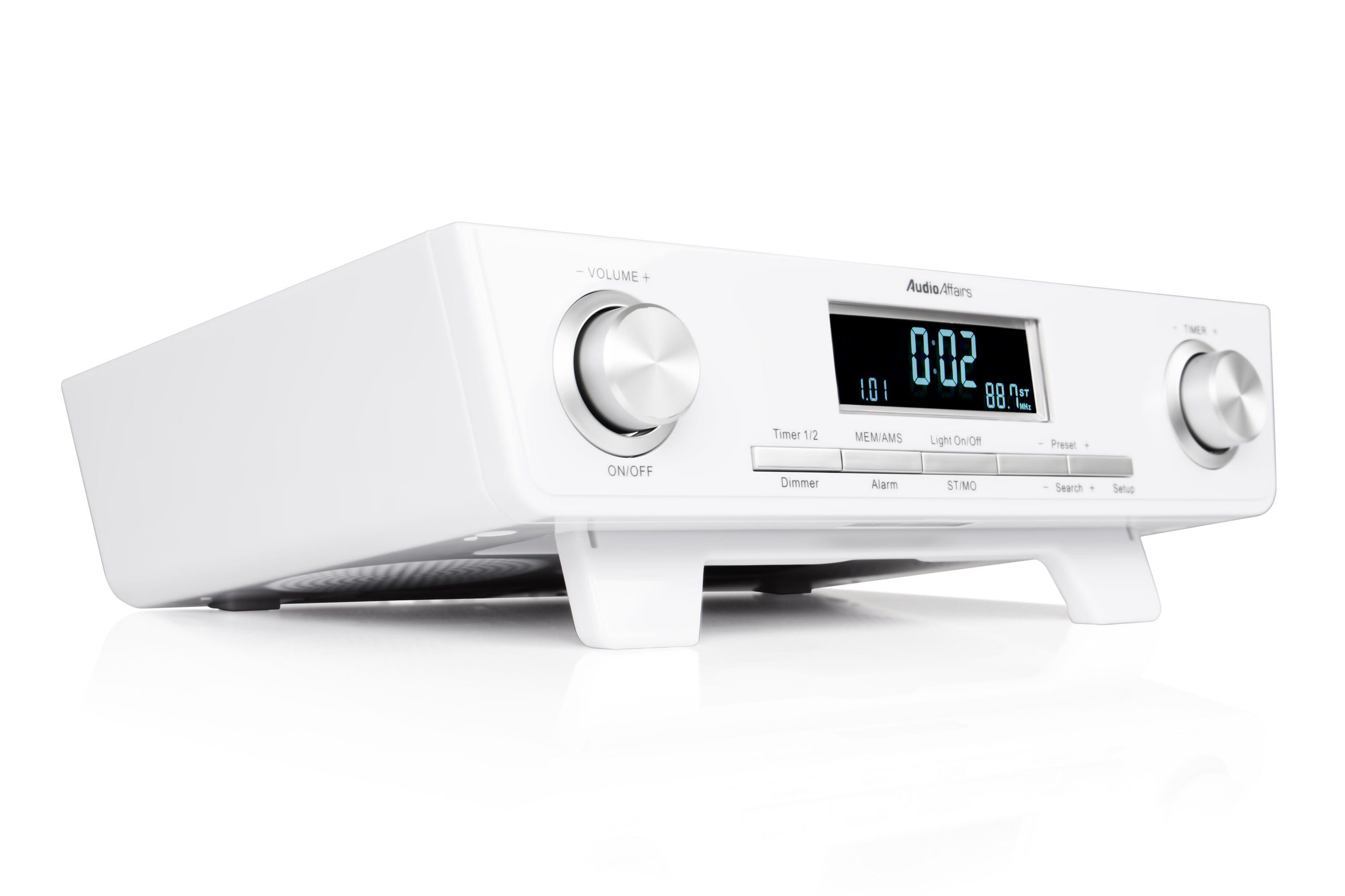 AudioAffairs Radio (UKW, Küchen Unterbau Radio mit Eieruhr