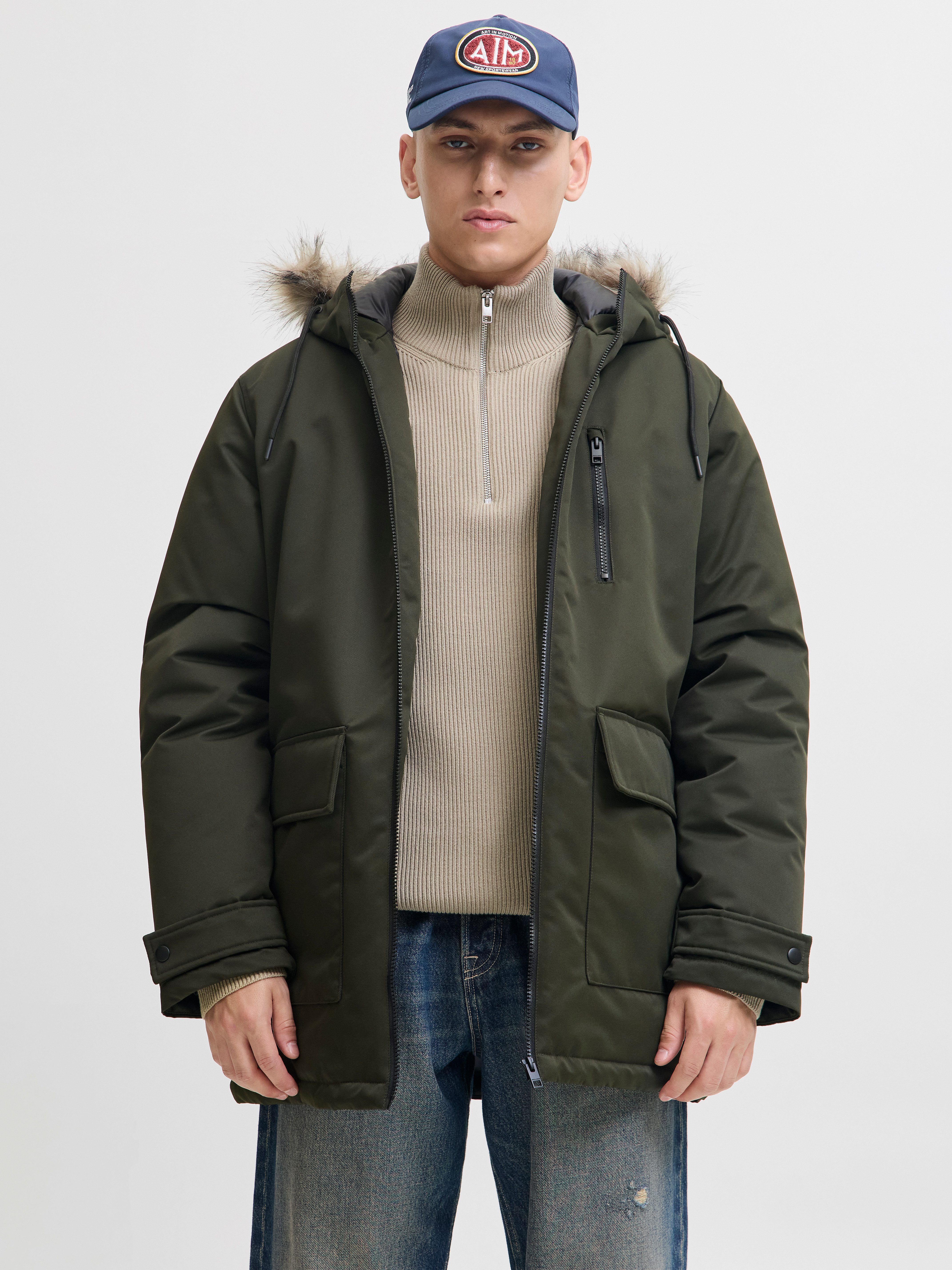 Jack & Jones Parka JJCHARLIE DETACHABLE FAUX FUR PARKA günstig online kaufen