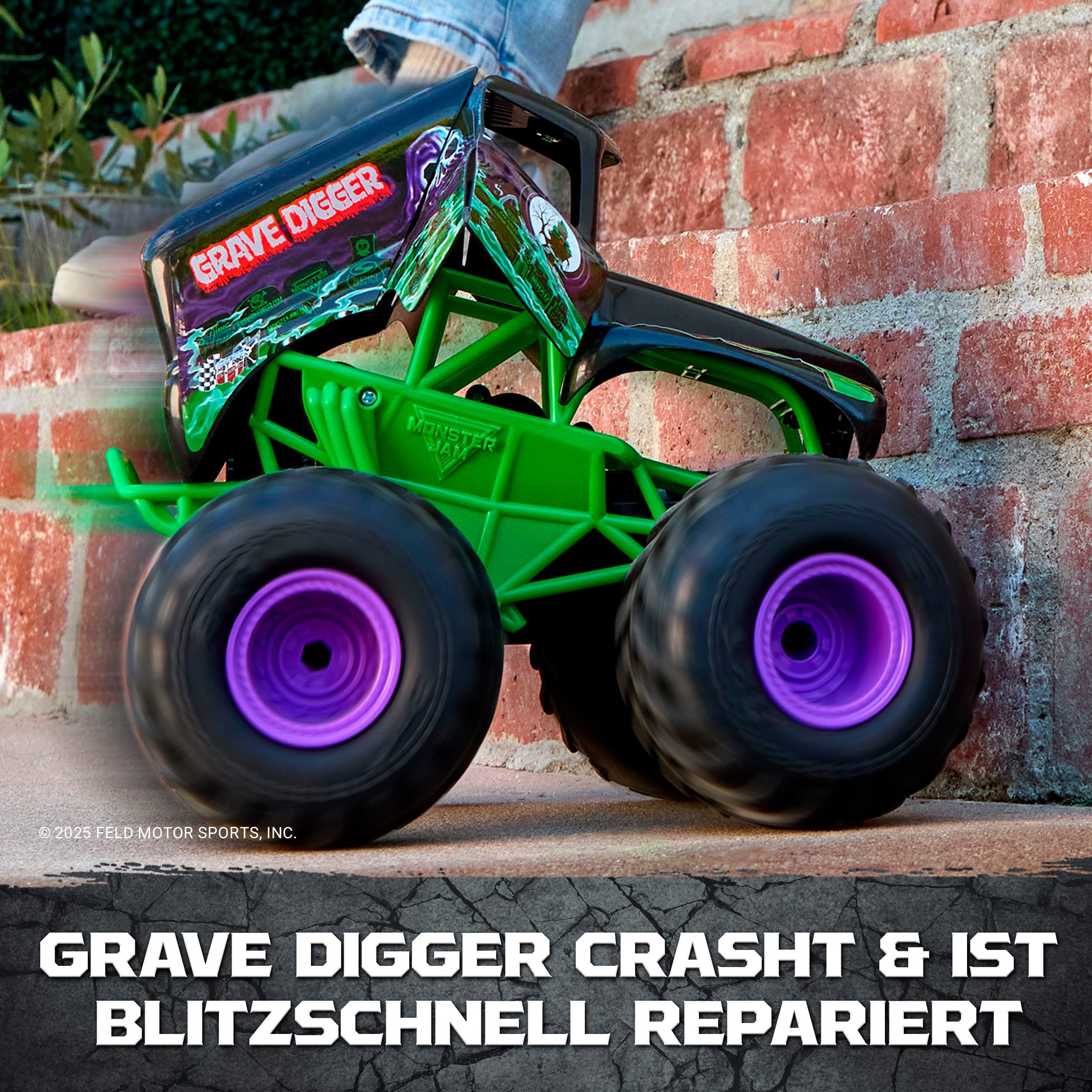 Spin Master RC-Monstertruck Monster Jam - Smash 'n Bash Grave Digger