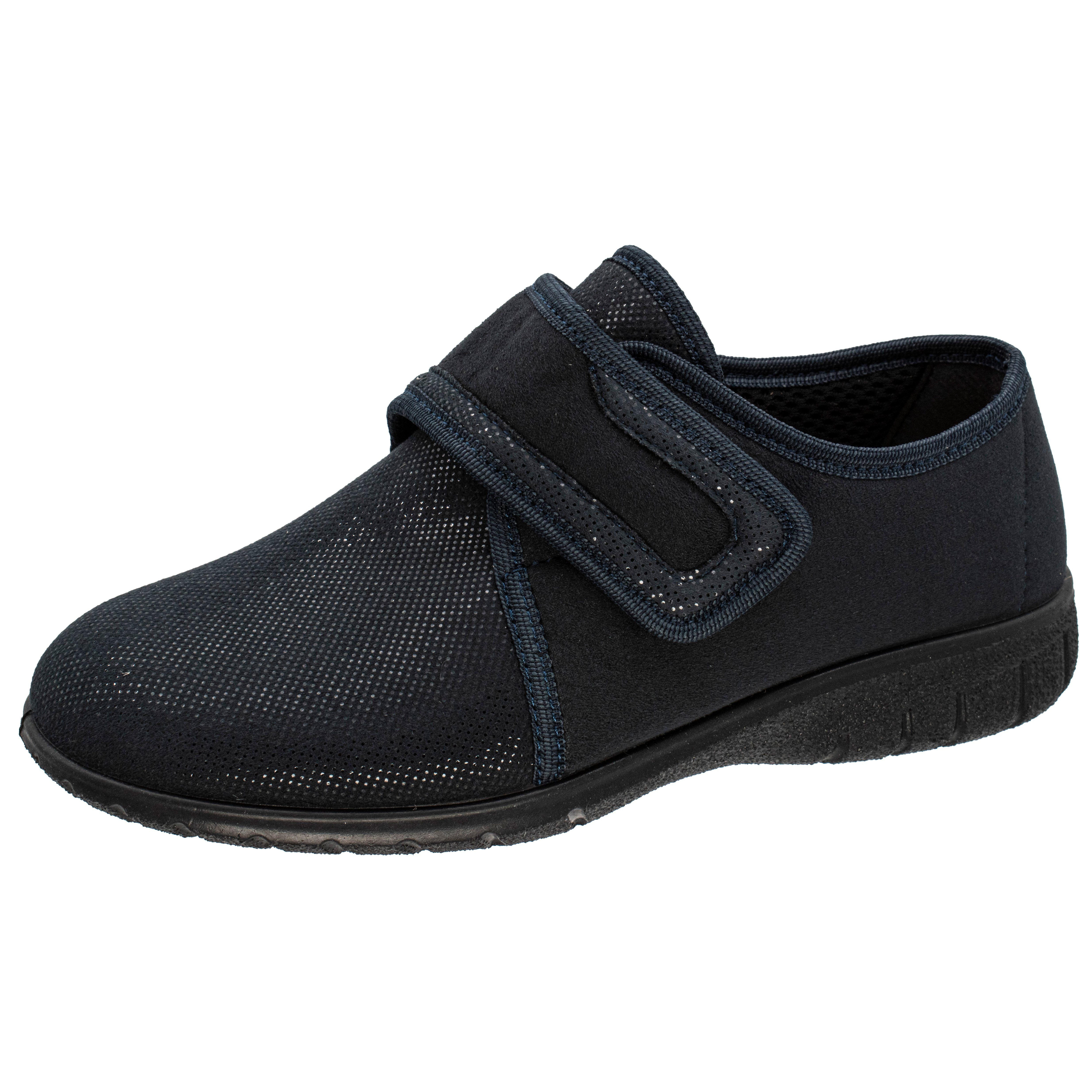 Fischer-Markenschuh Doris Klettschuh aus Stretchmaterial, Textilfutter, Ledereinlegesohle herausnehmbar