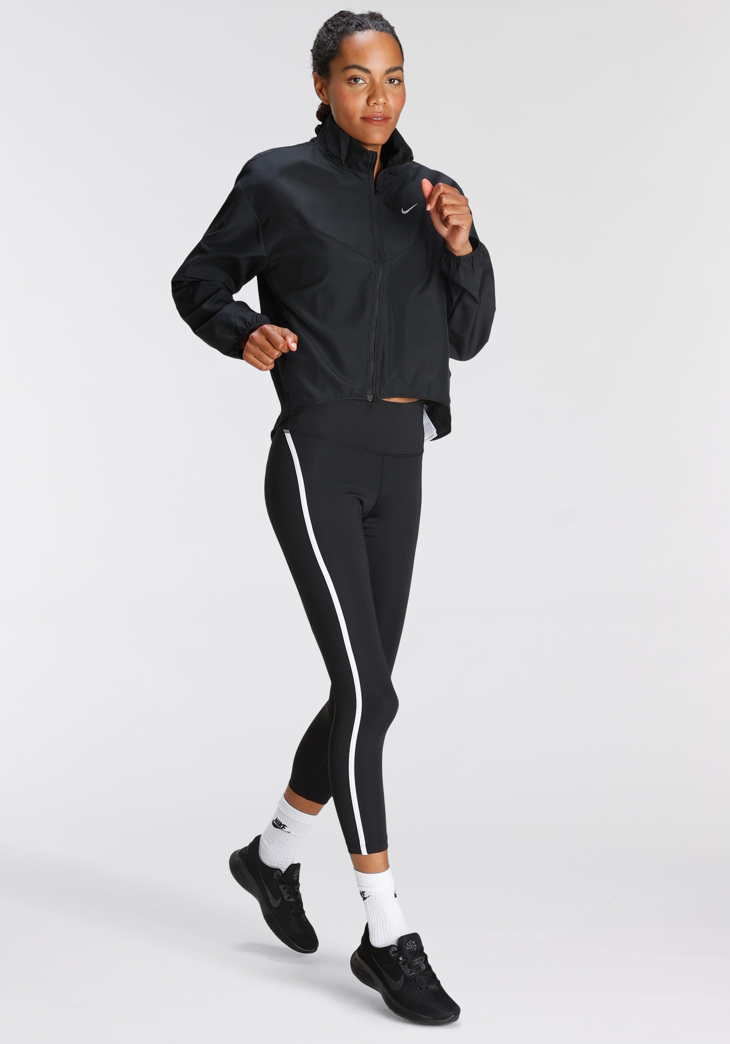 DRI-FIT JACKET Laufjacke SWOOSH Nike BLACK/COOL WOMEN'S GREY