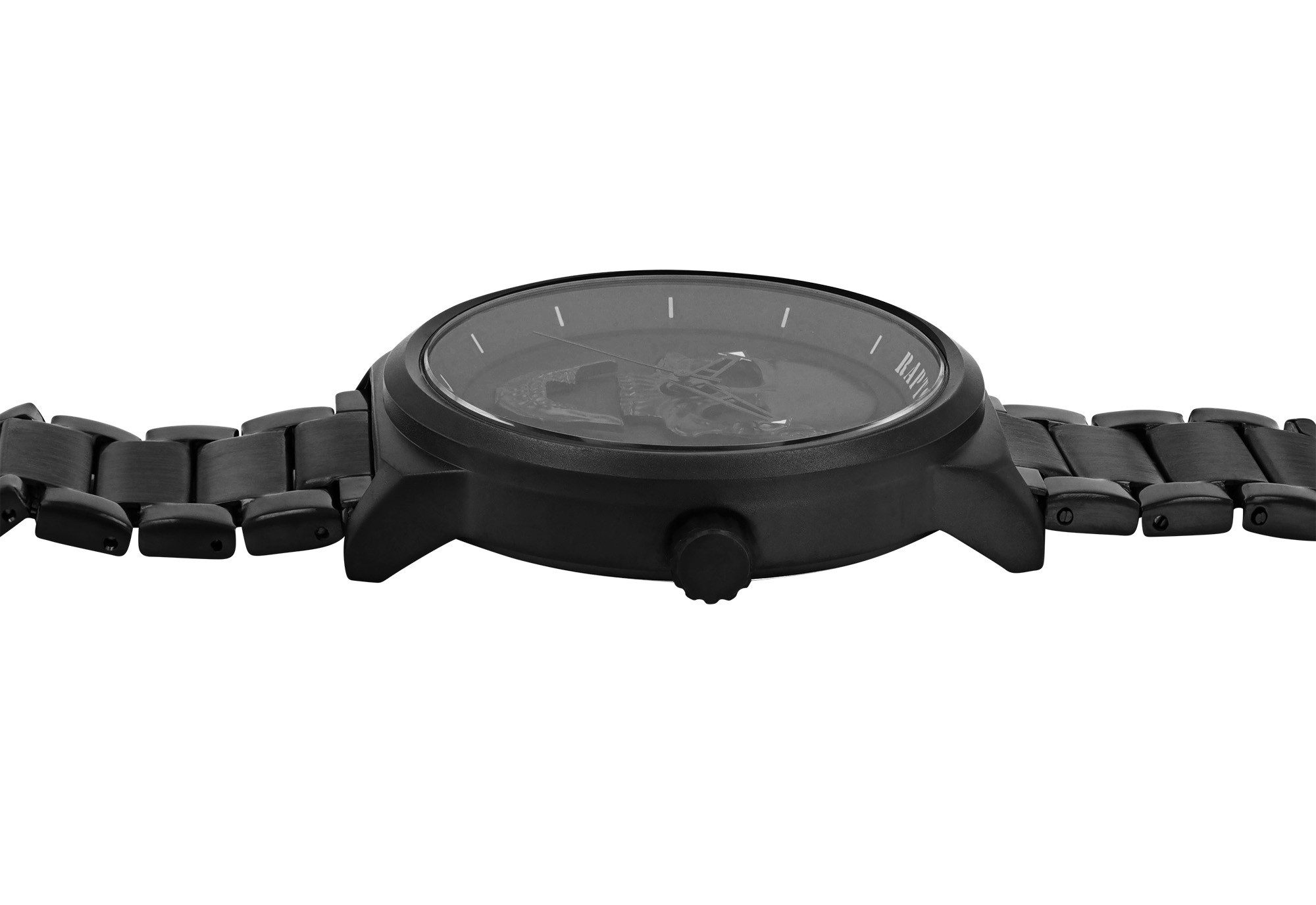 Raptor Quarzuhr Jano Raptor Herrenuhr "Jano" mit Totenkopf Edelstahlband günstig online kaufen