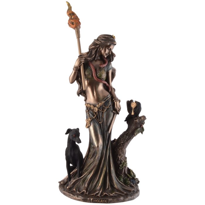 Vogler direct Gmbh Dekofigur Hekate griechische Göttin der Magie - bronziert/coloriert by Veronese Kunststein bronziert by Veronese Größe: L/B/H ca. 16x13x34cm