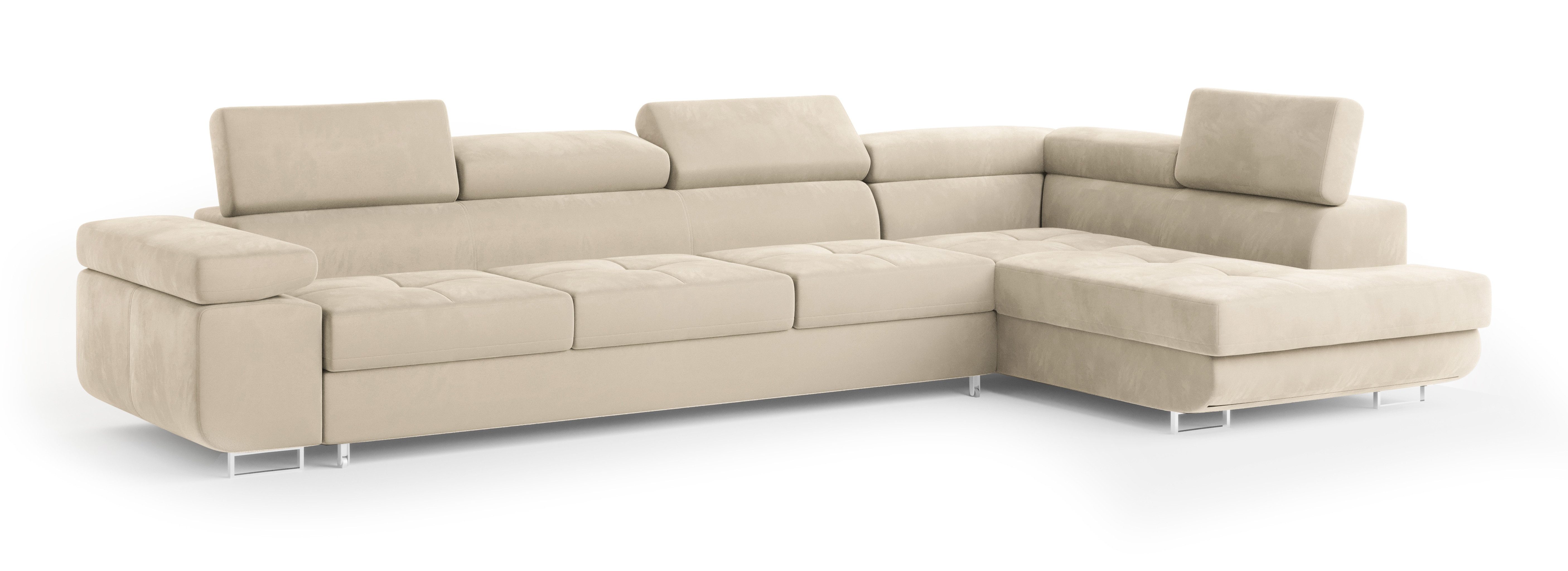 Masseno Ecksofa VICENTE mit Schlaffunktion L-Form, günstig online kaufen