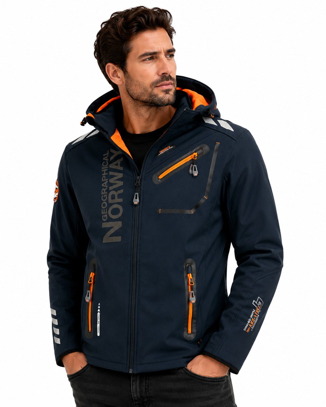 Geographical Norway Softshelljacke Herren Herbst Winter Jacke Softshell Jacke Outdoor Regen Übergangs