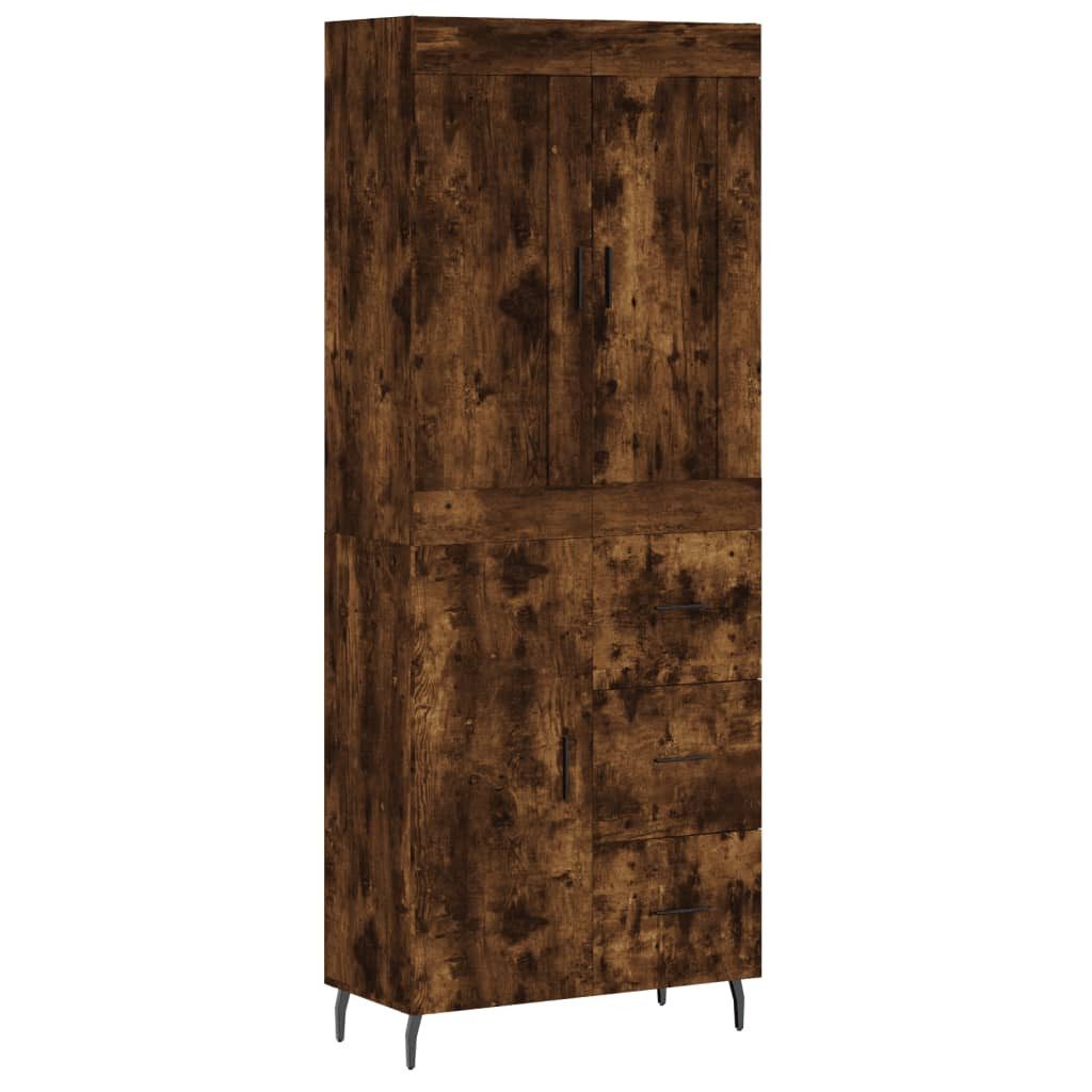 vidaXL Highboard Highboard Räuchereiche 69,5x34x180 cm günstig online kaufen