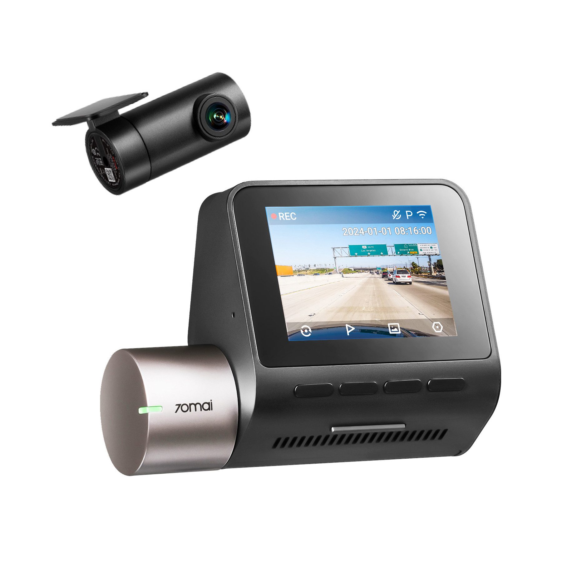 70mai Dashcam Auto A510 HDR, Mit Starvis 2 Bildsensor Dashcam (2,7K, WLAN (Wi-Fi), GPS, ADAS, Super Nachtsicht, f/1.8, Upgrade von A500S Pro Plus)