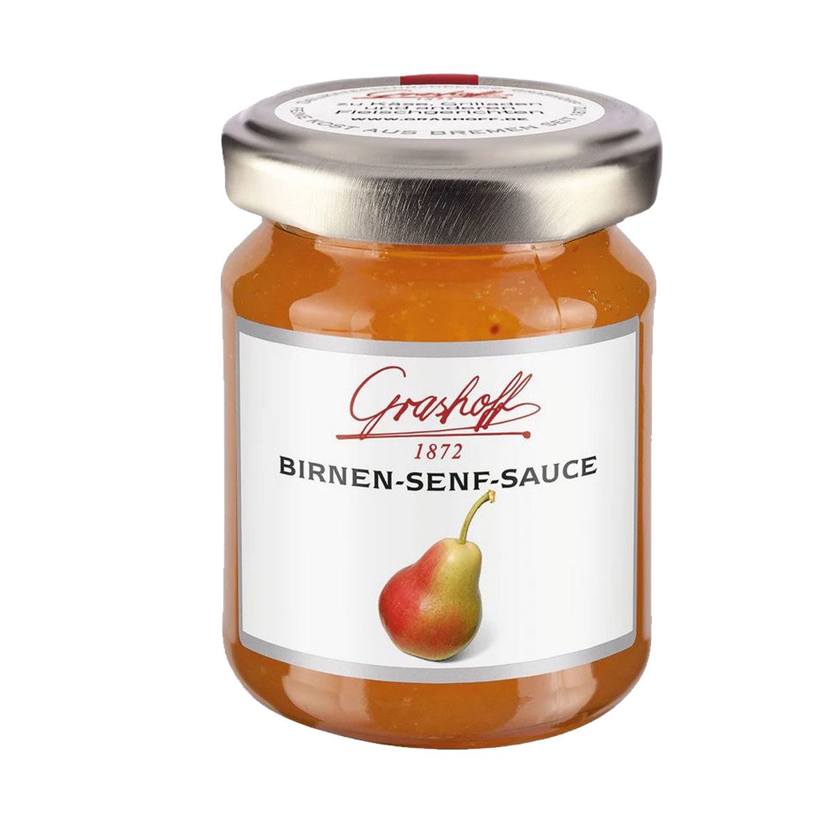 Grashoff Saucen, Grashoff Birnen Senf Sauce angenehm scharfer Delikatesssenf 125ml