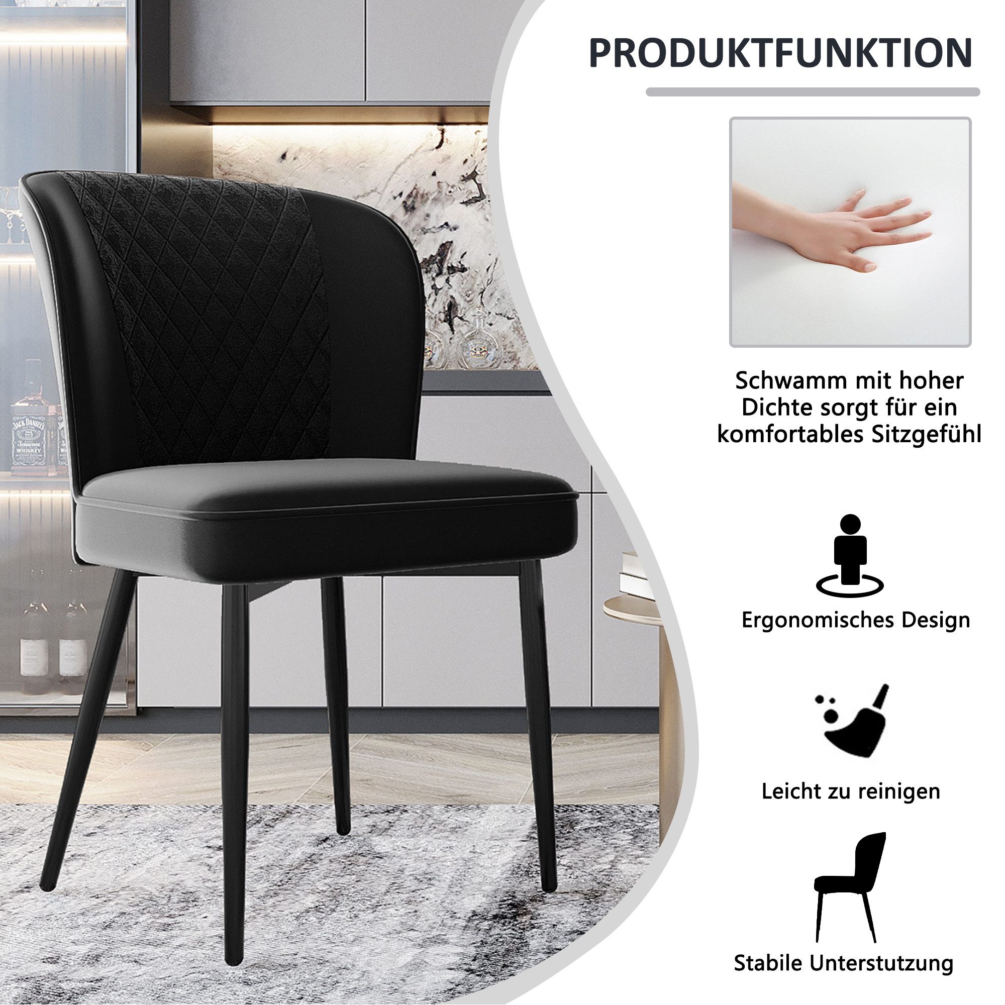 i@home Essgruppe 117×68cm Esstisch mit 4 günstig online kaufen