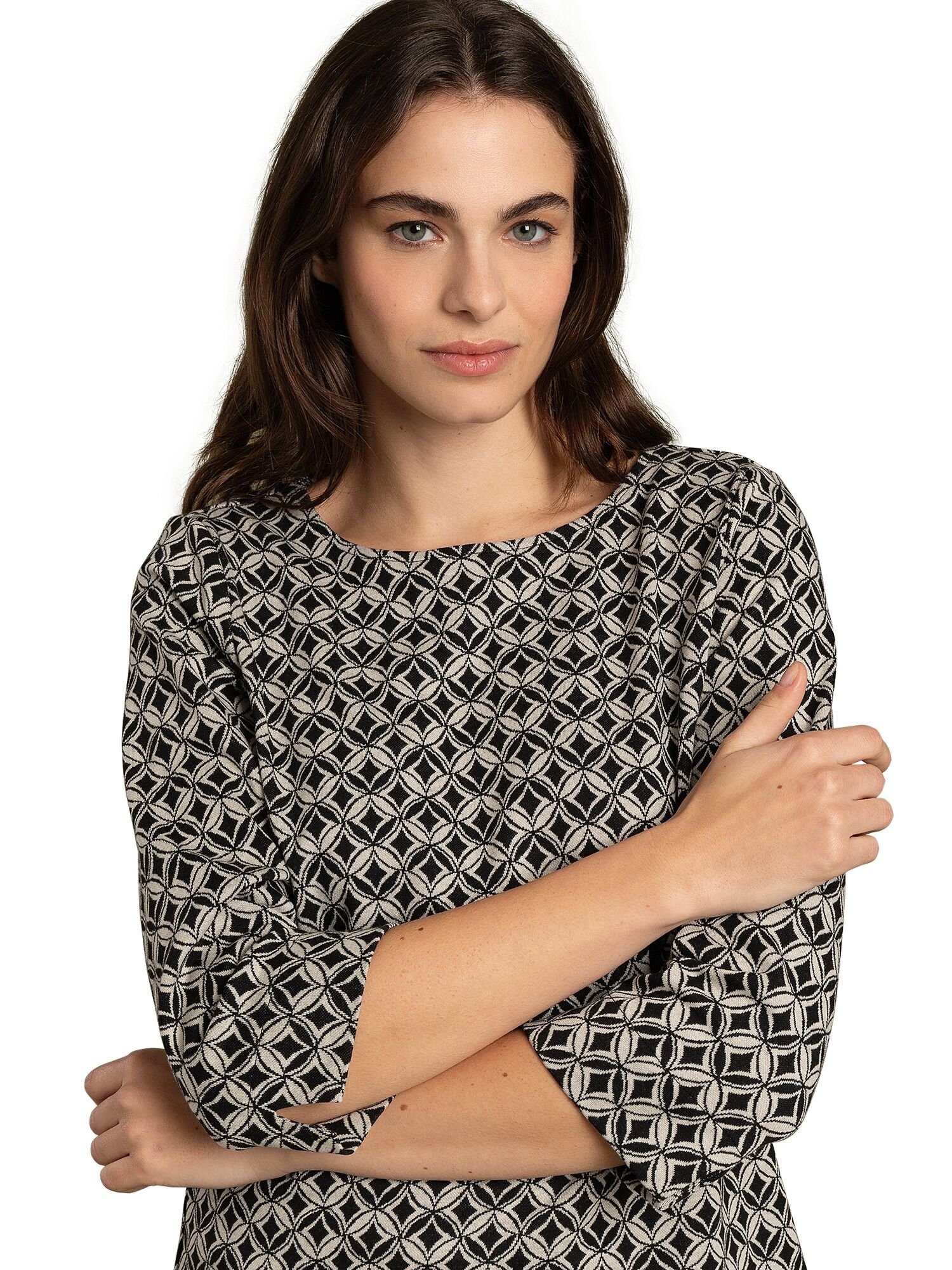 3/4-Arm-Shirt Jacquardshirt