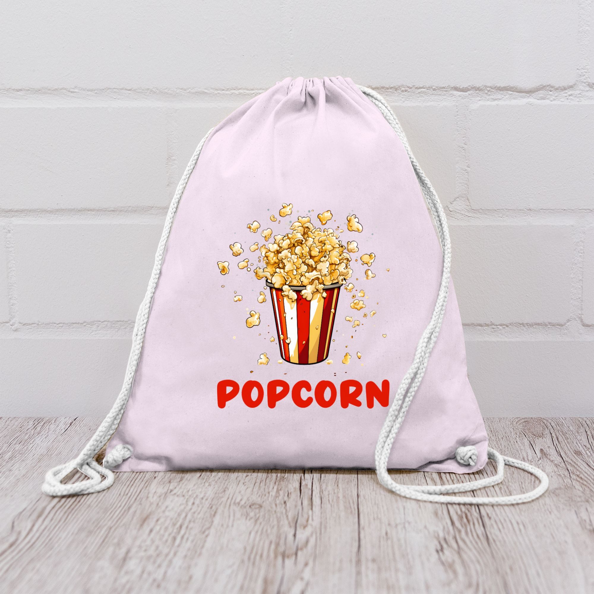 Shirtracer Turnbeutel Popcorn Fan I Popcornverkleidung Karneval I Filmliebhaber Pop Corn I F, Karneval & Fasching
