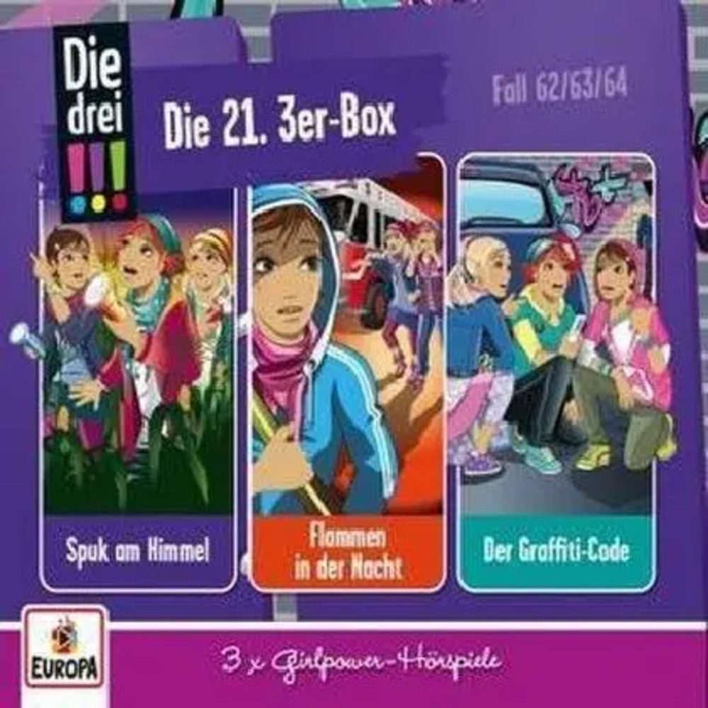 Hörspiel Die drei !!! - 3er Box 21. Folgen 62-64 (drei Ausrufezeichen)