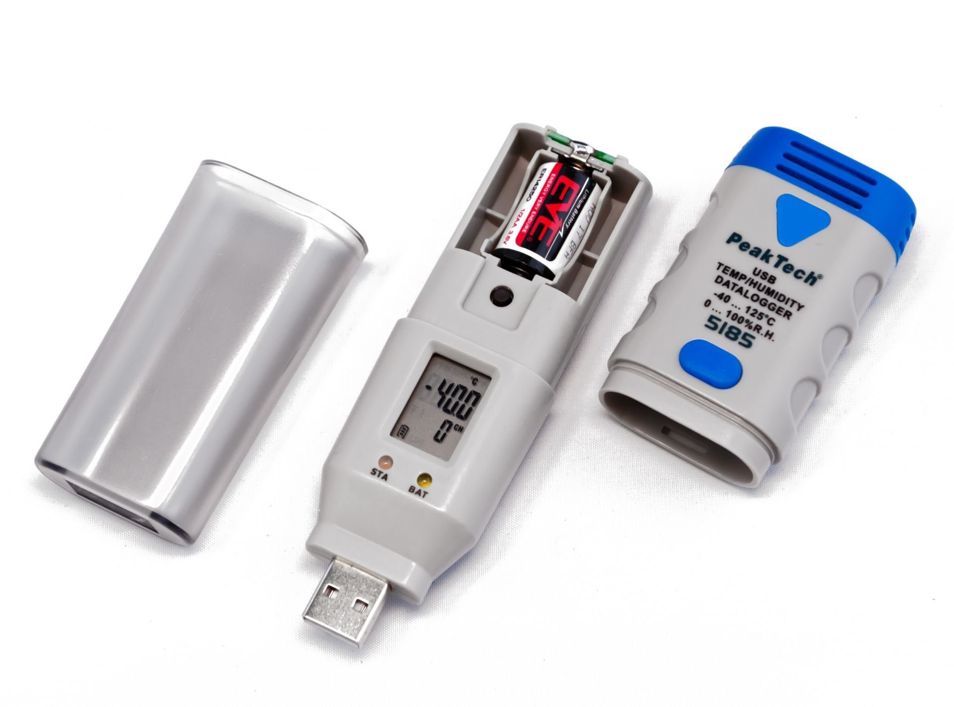 PeakTech Klimamesser PeakTech 5185: USB-Datenlogger Luftfeuchtigkeit ~ und (1-St) ~ -temp. 32000